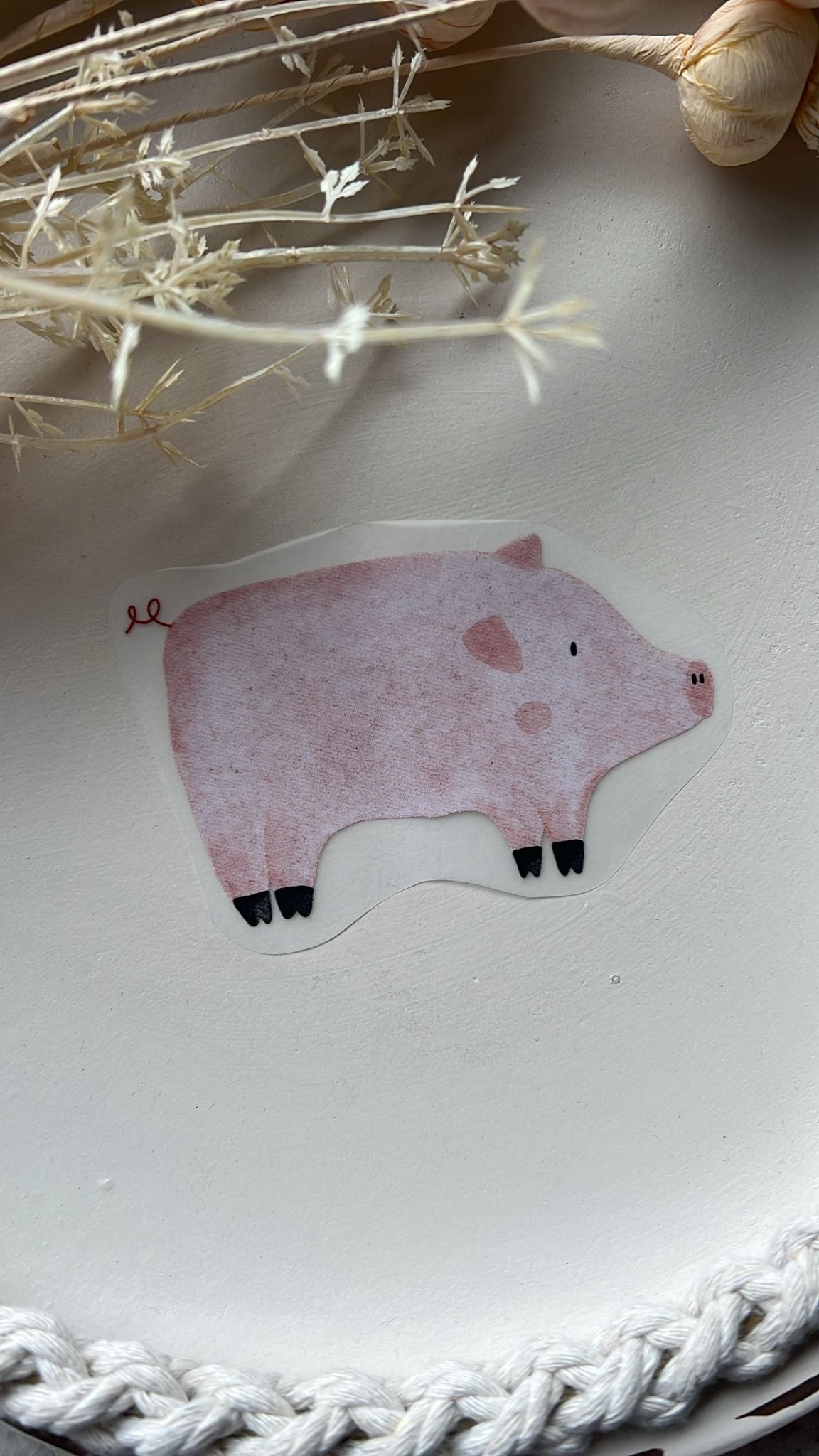 Bügelbild Schwein gehabt KF 100-0041 10cm breit 11-2.2