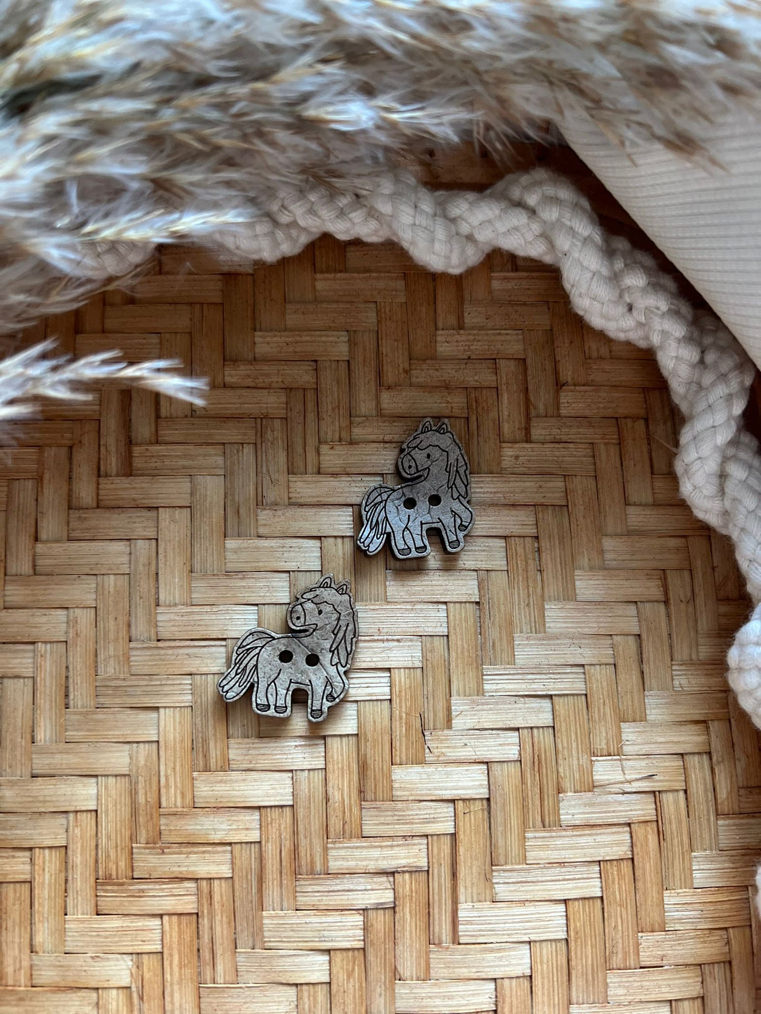 Kokosknopf shaped Pferd Galöppchen KF 2000-095 15-2.3/2.4