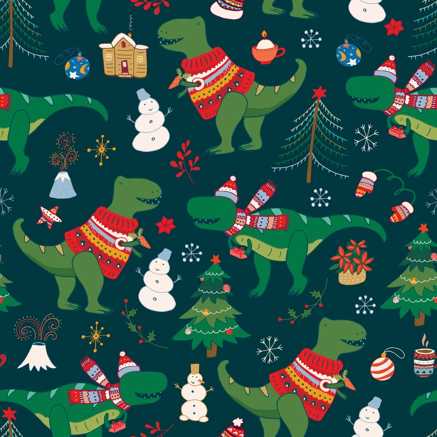 0.5m Lagerware Ugly Merry Rexmas blau 21-0165