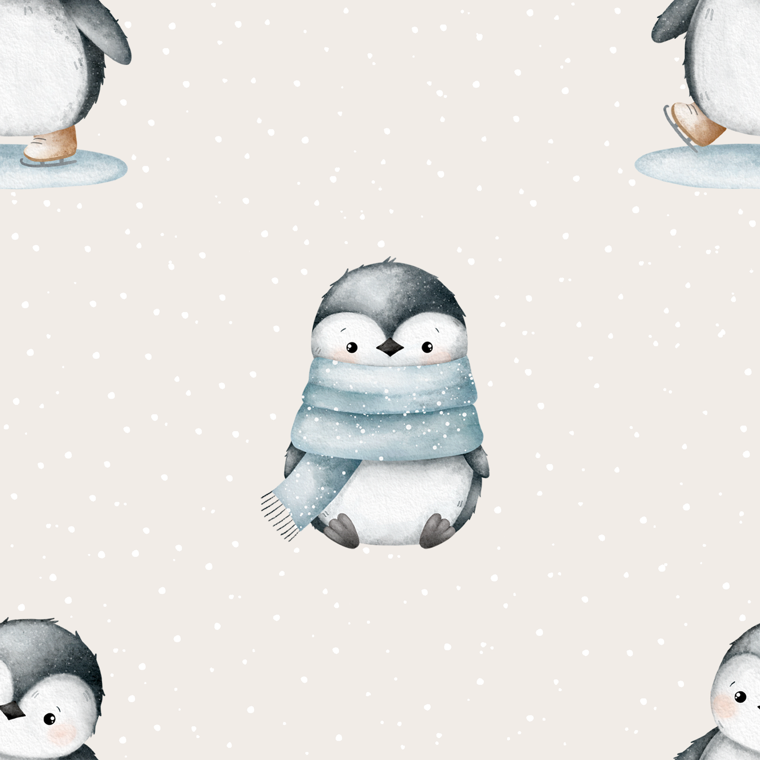 0.5m Lagerware Pitsch patsch Pinguin Beige 24-0090