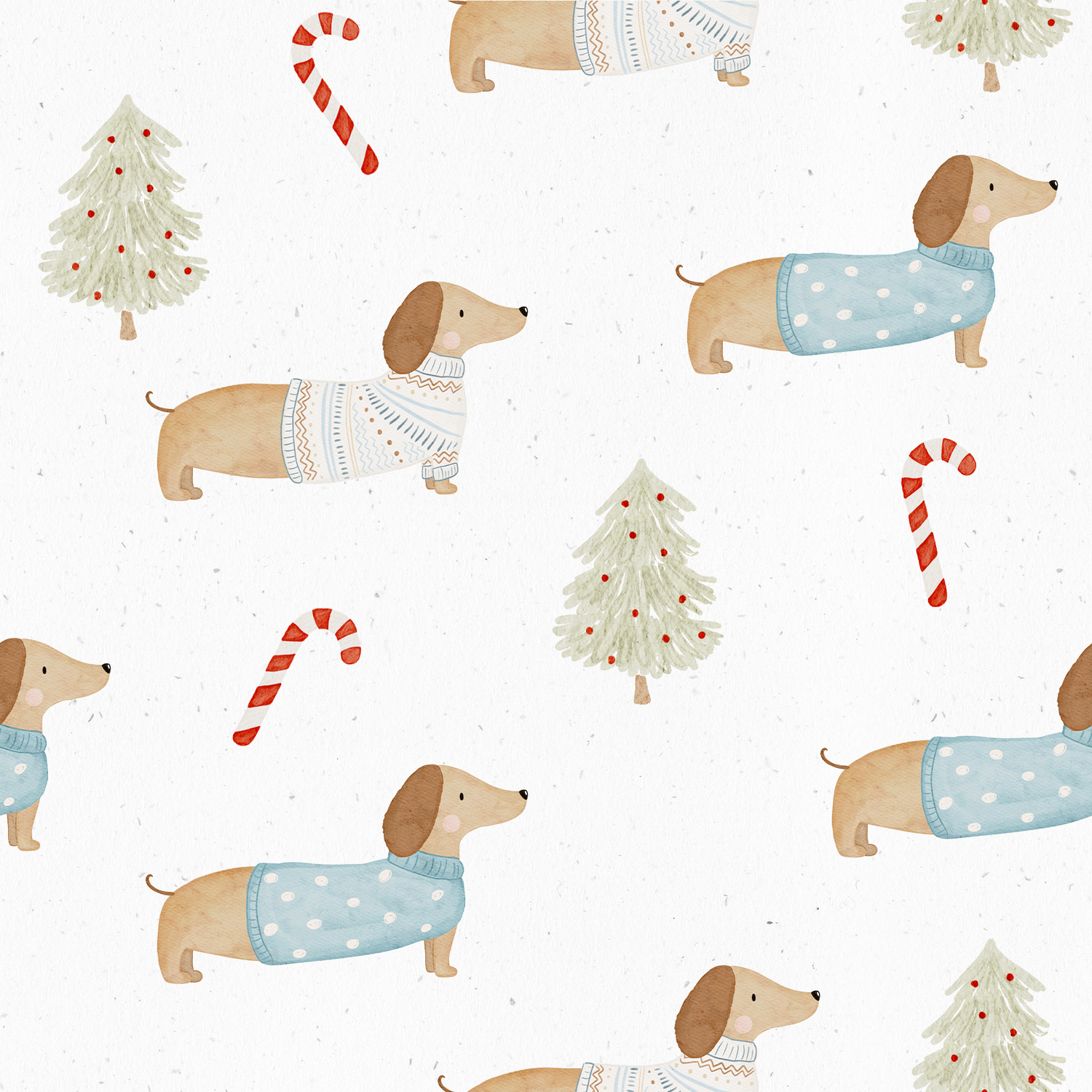 0.5m Lagerware Weihnachten mit Waldemar offwhite Hejhanni 25-0003-1