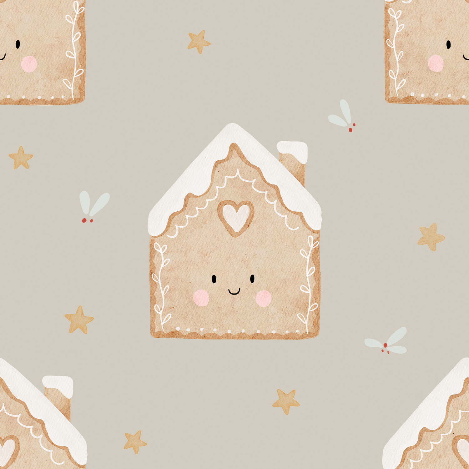 0.5m Lagerware Knusper Knusper Knäuschen sand Hejhanni 25-0004-1