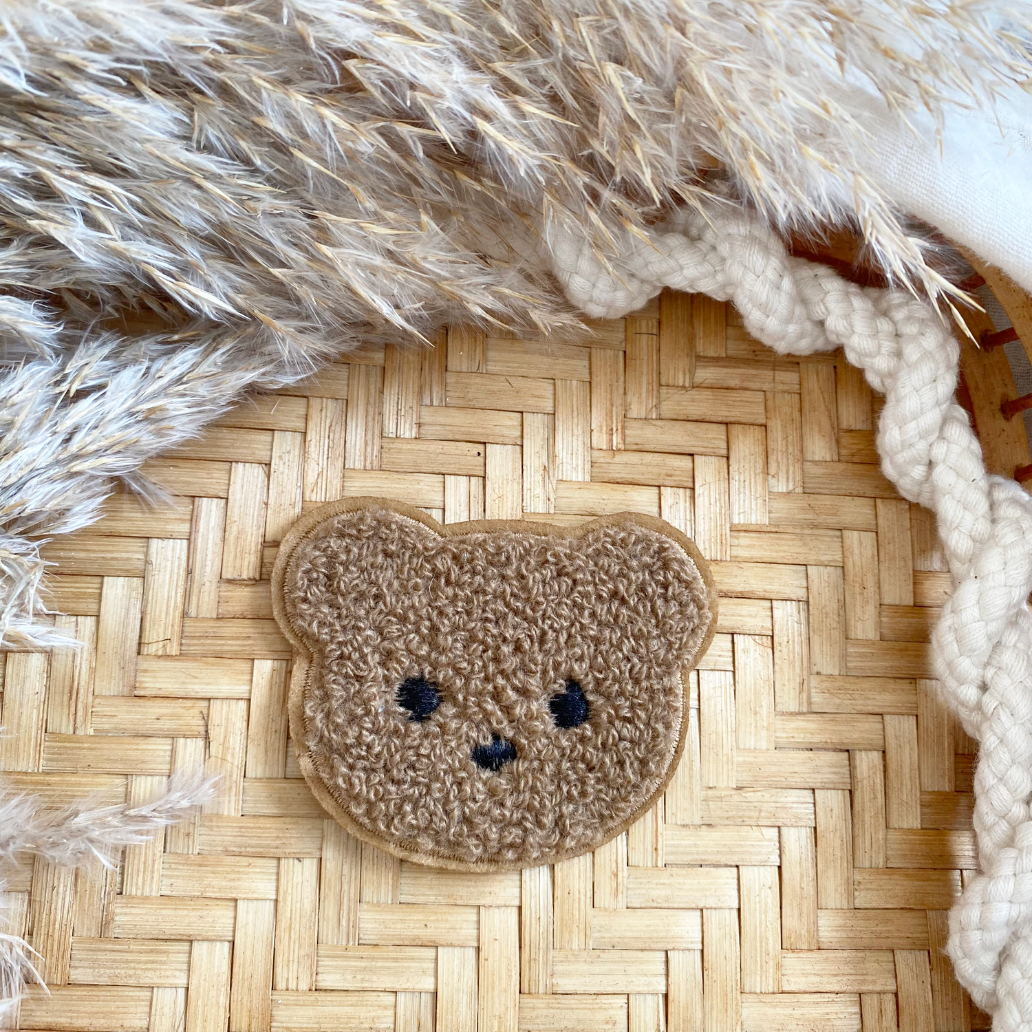 Chenillepatch Bär braun zum Aufbügeln 3100-0001 28-2