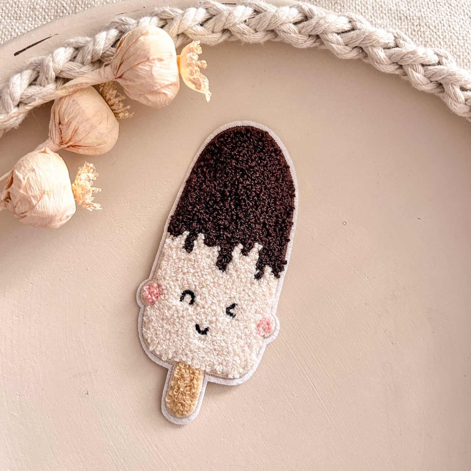 Chenillepatch Eis kf Höhe 12cm 3100-0006 29-2