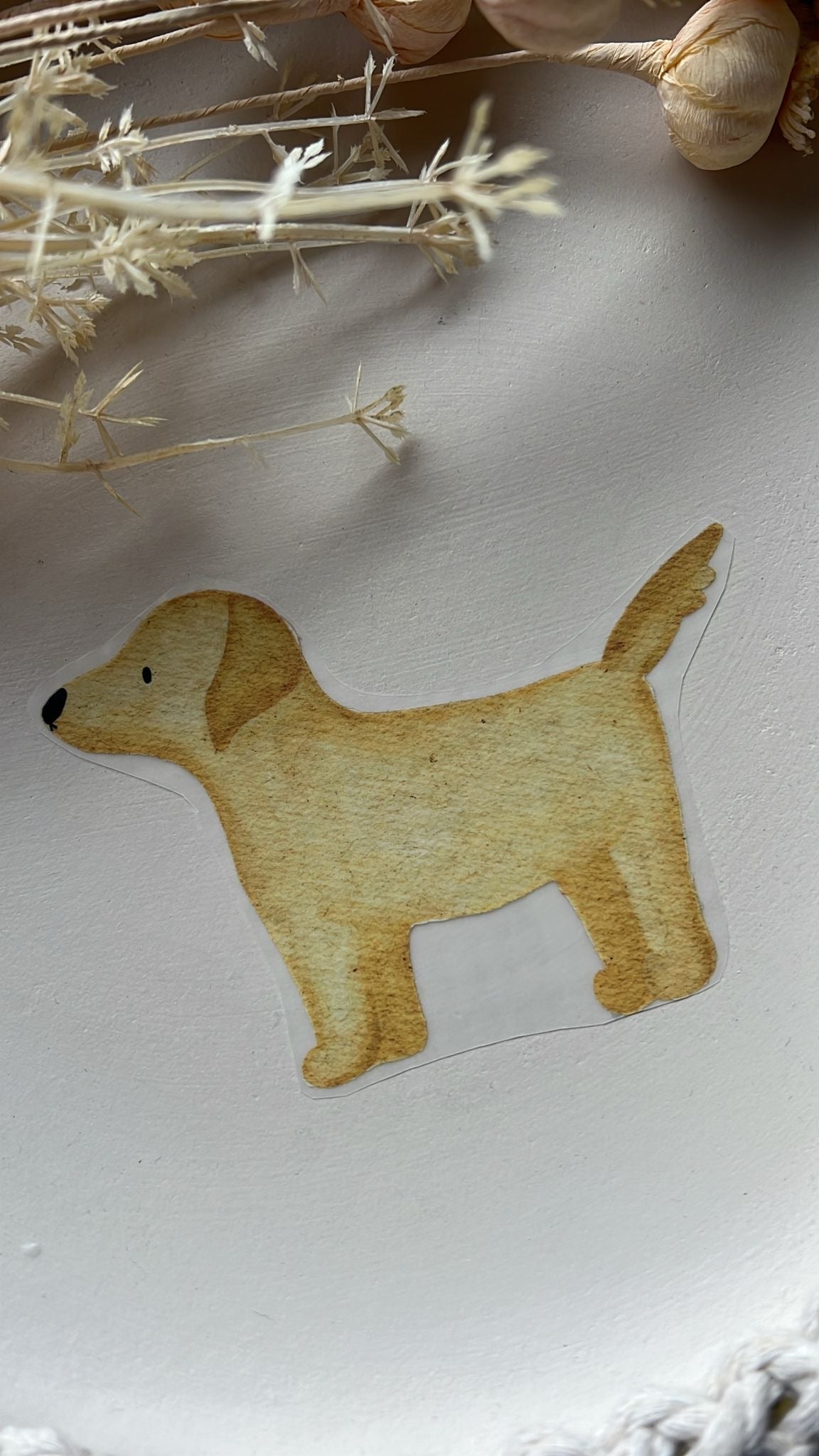 Bügelbild Gold Retriever KF 100-0037 11,5cm breit