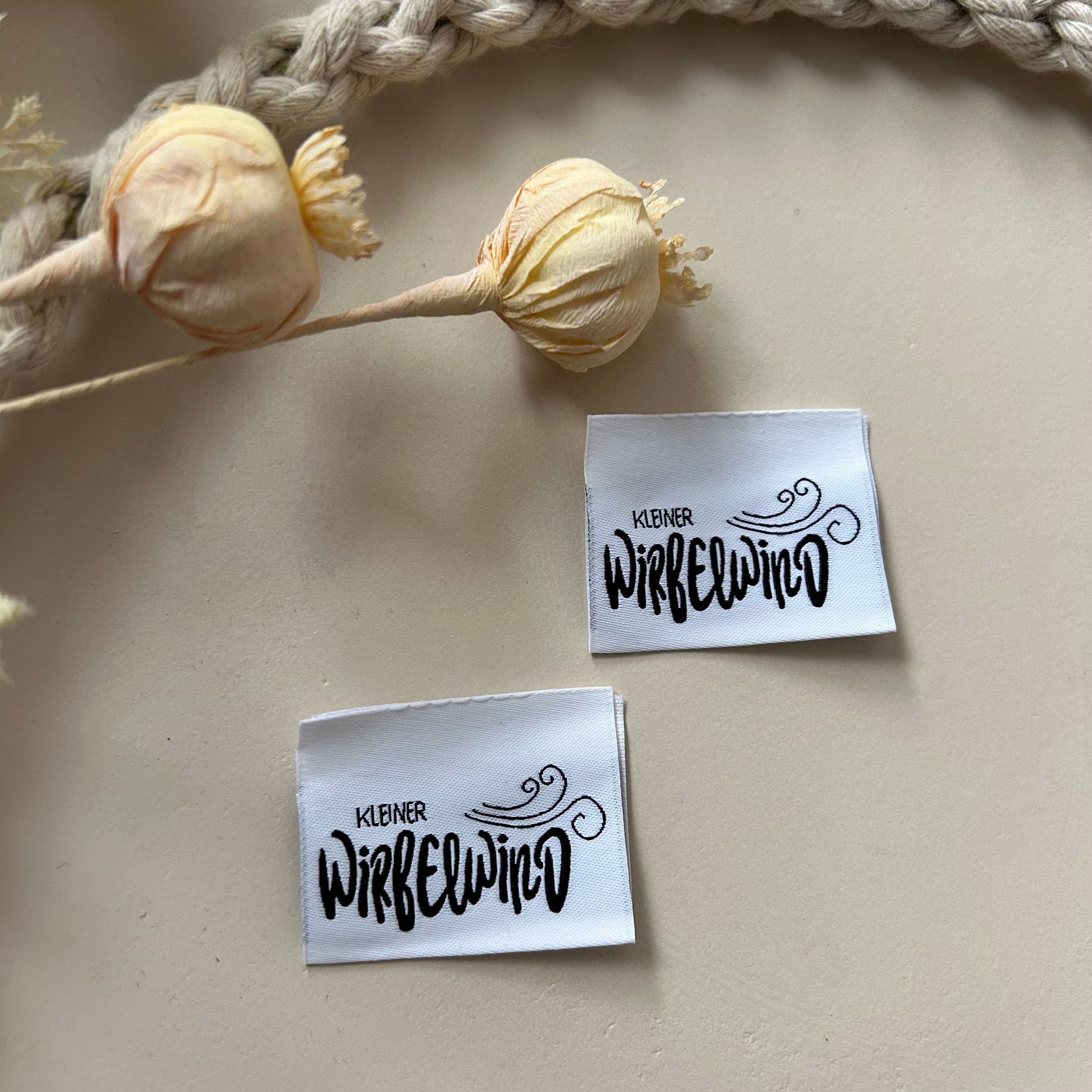 1 Set (5 Stück) Weblabel Kleiner Wirbelwind 1500-0028 18-1.3/4