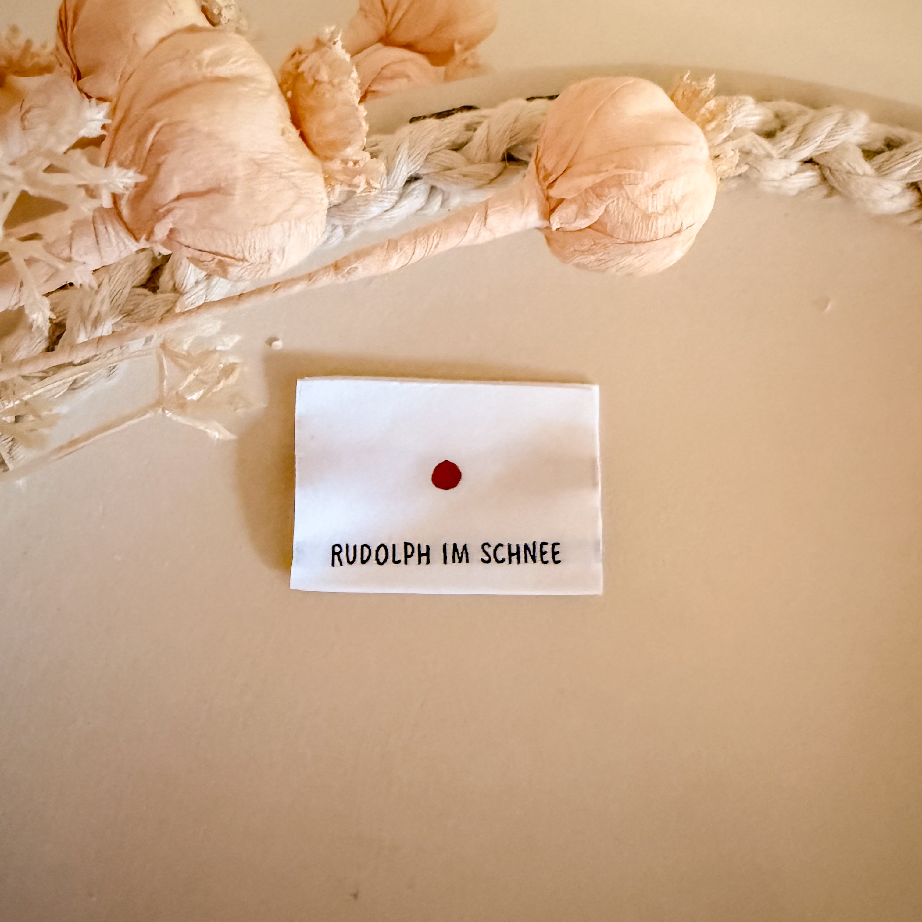 1 Set (5 Stück) Weblabel RUDOLPH IM SCHNEE 1500-0042