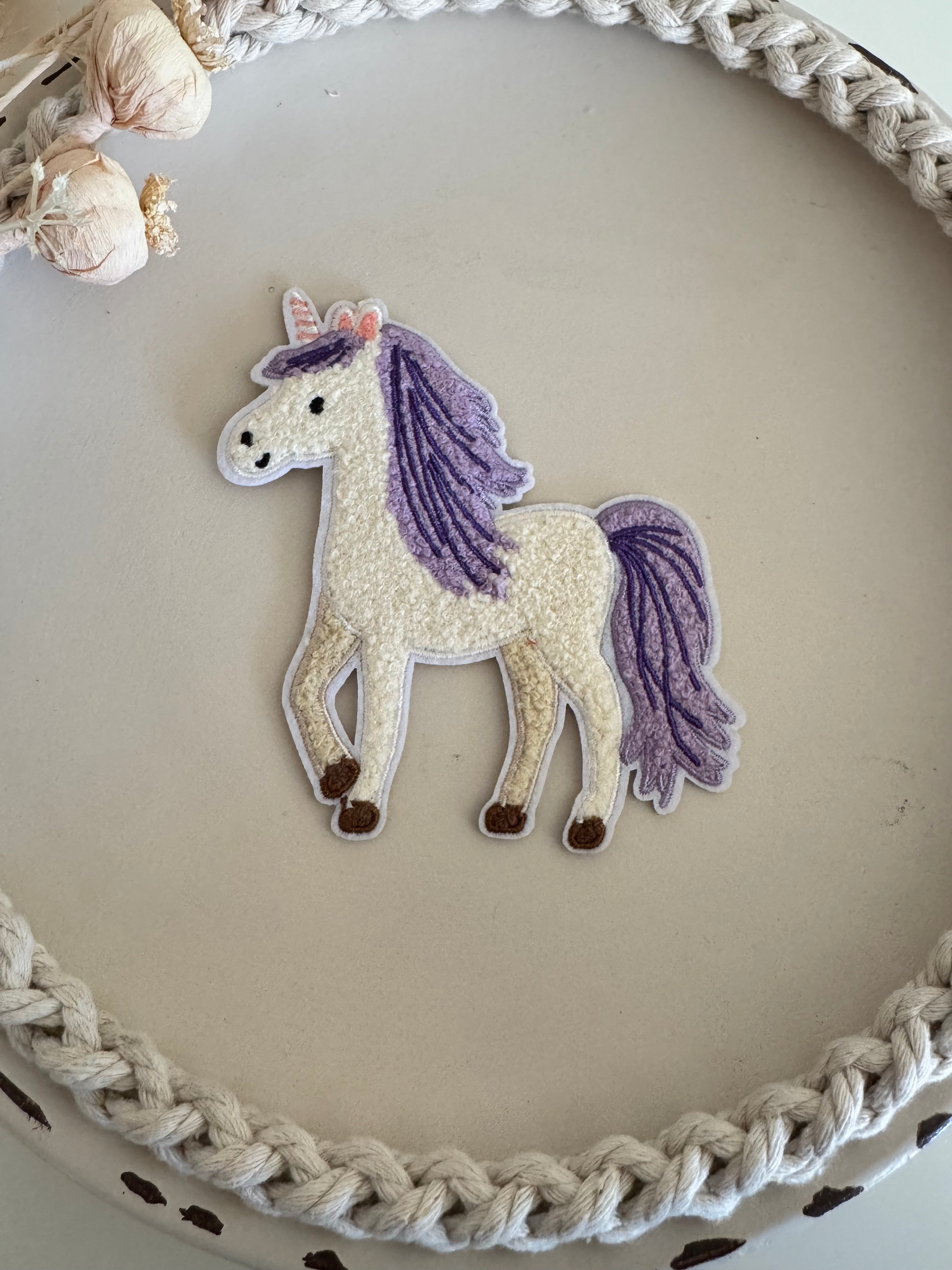 Chenillepatch Einhorn Kollege Frechdachs Breite 12 (zum Aufbügeln) 3100-0052