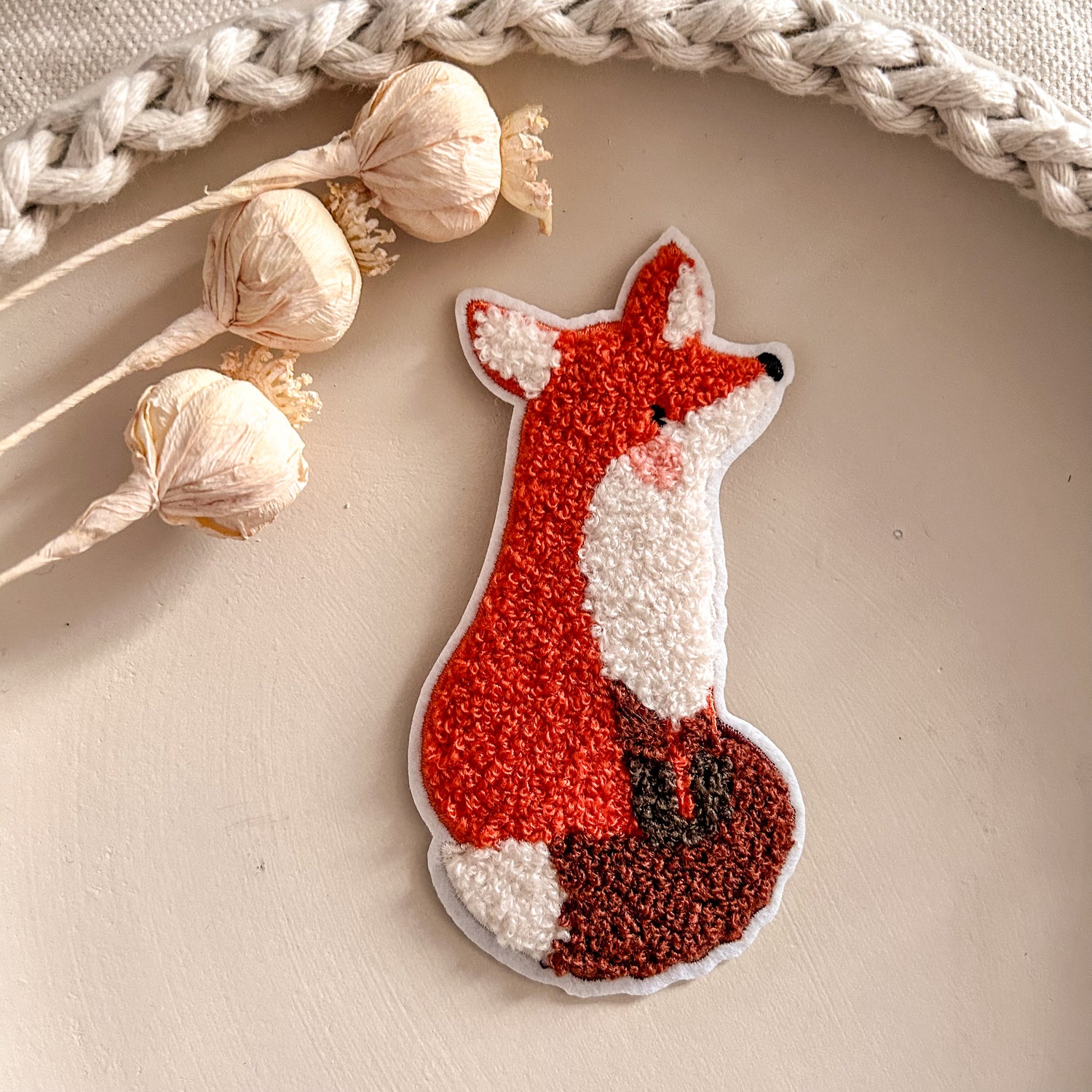 Chenillepatch Fuchs Rost Hejhanni Höhe 12,5cm (zum Aufbügeln) 3100-0038