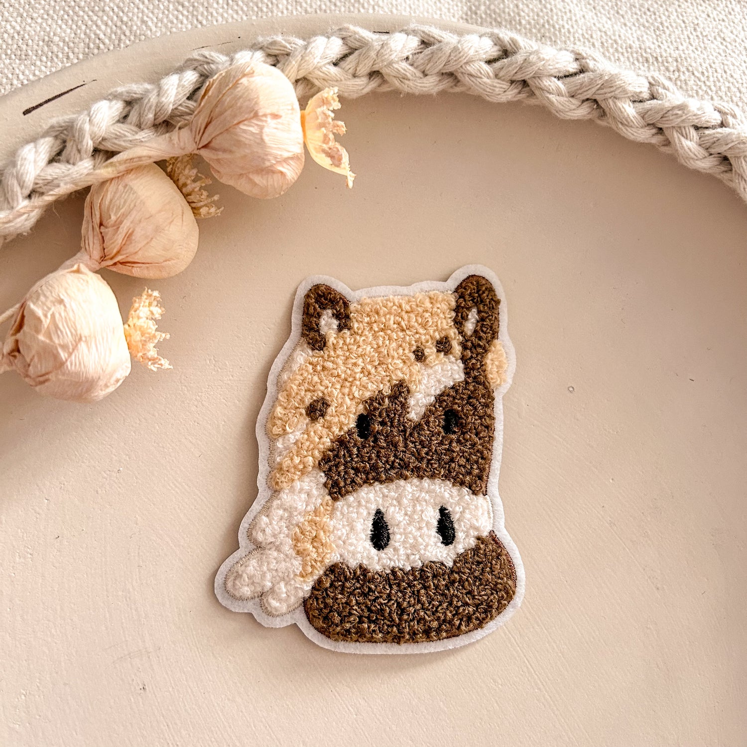 Chenillepatch Ponyhof Pferd kf Höhe 10cm (zum Aufbügeln) 3100-0005 29-3