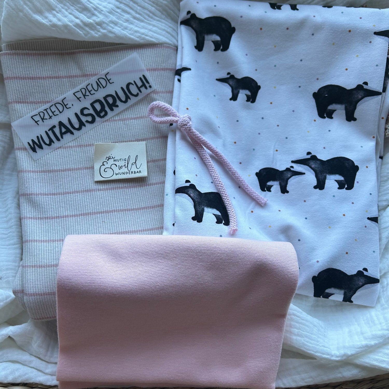 Kombipaket Goodbye 50% Familie Dachs Jersey mit rosa