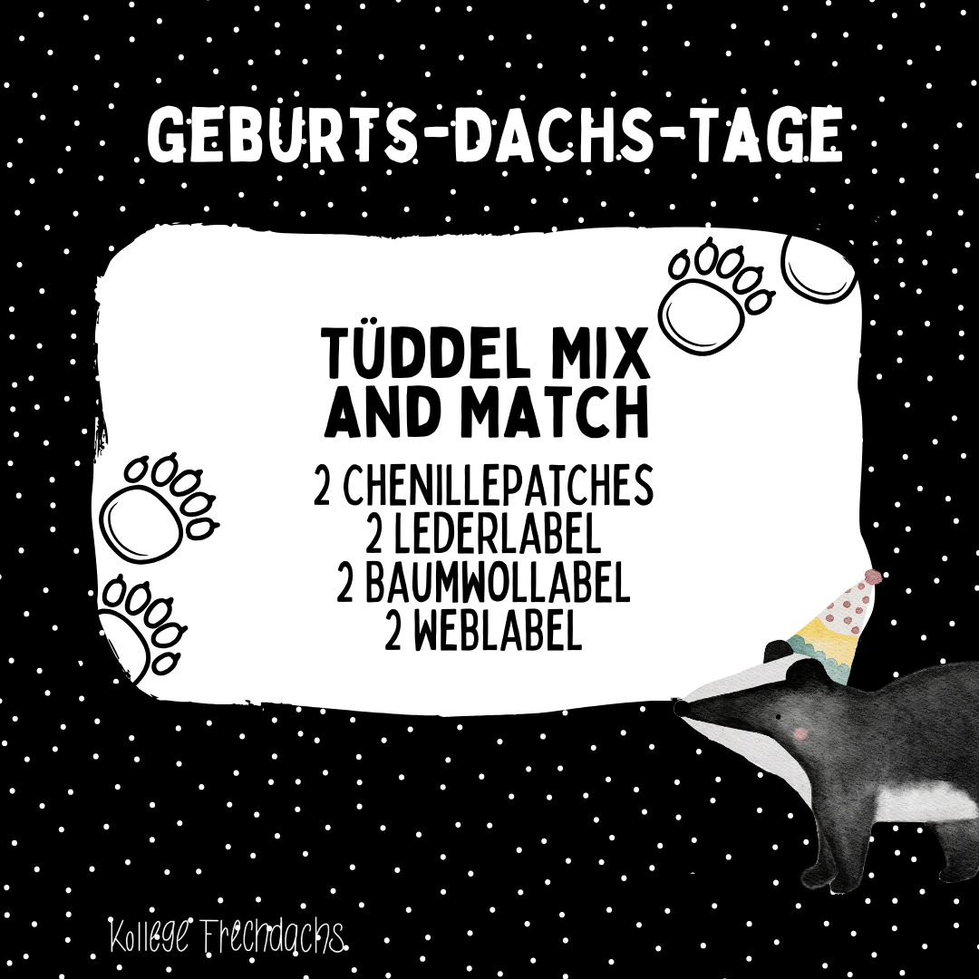 Geburts-Dachs Tüddel Mix and Match