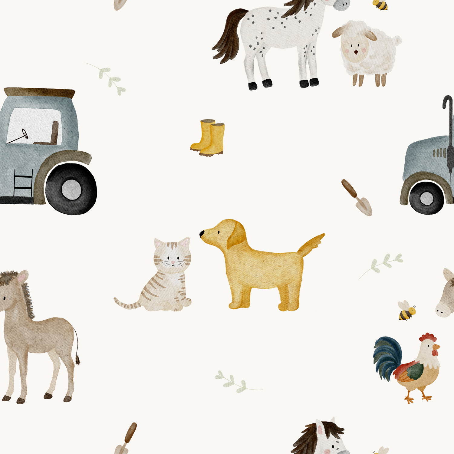 0.5m Lagerware Landleben Cream KF 25-0030-1