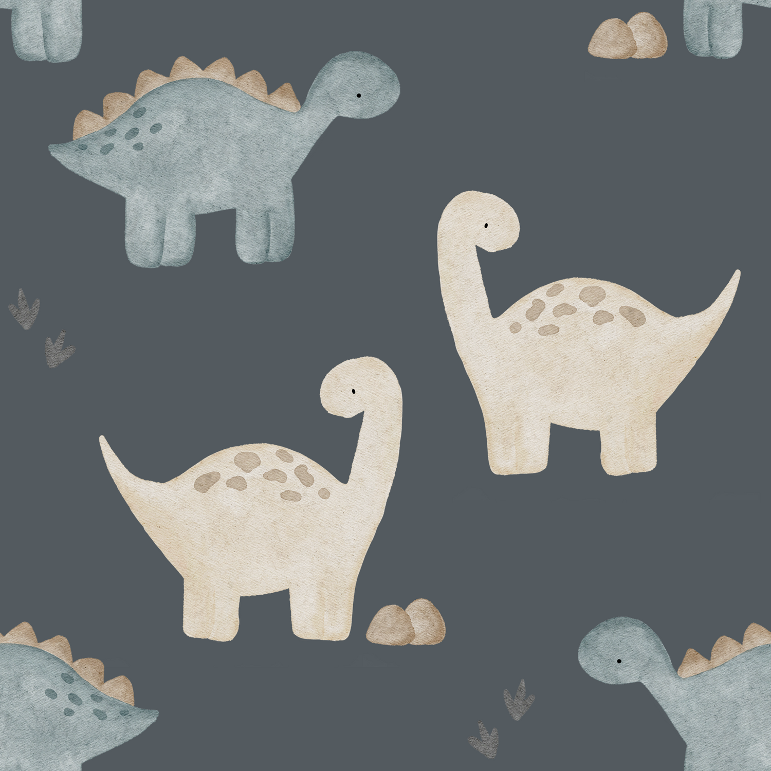 0.5m Lagerware Dinotastisch Dunkelblau KF 25-0031-1