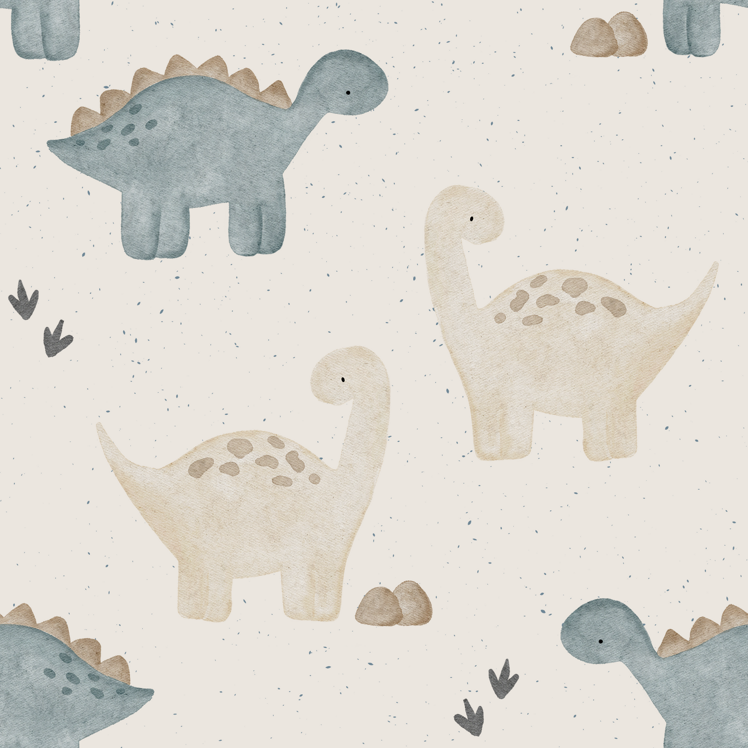 0.5m Lagerware Dinotastisch Cream KF 25-0031