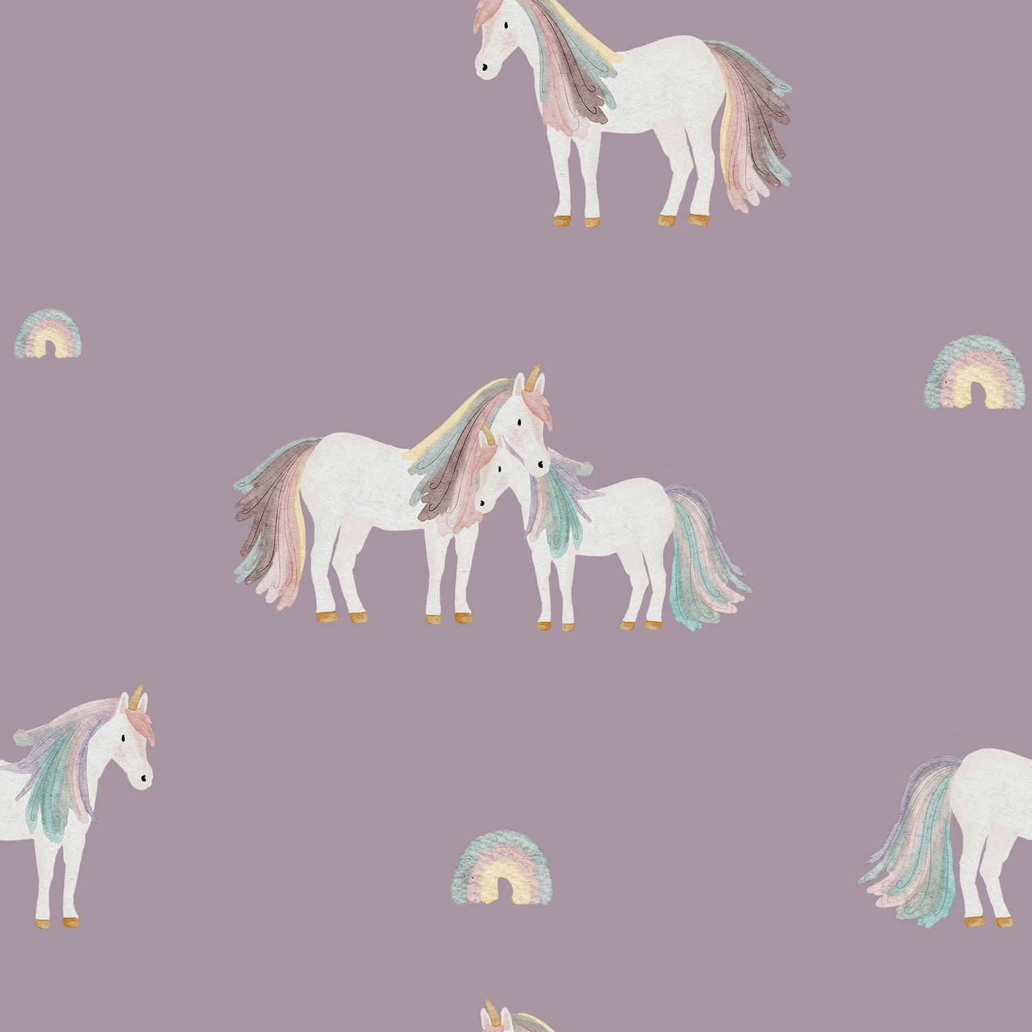 0.5m Lagerware Regenbogenmähne Mauve KF 24-0055-2