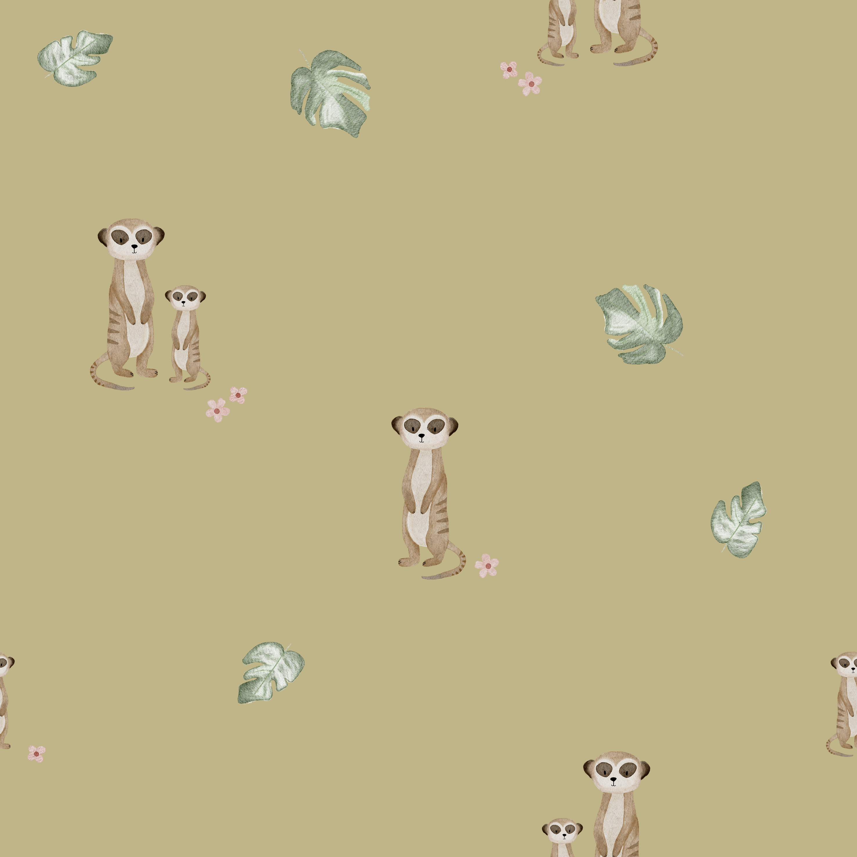 0.5m Lagerware Edgar Erdmännchen Ocker KF 26-0005