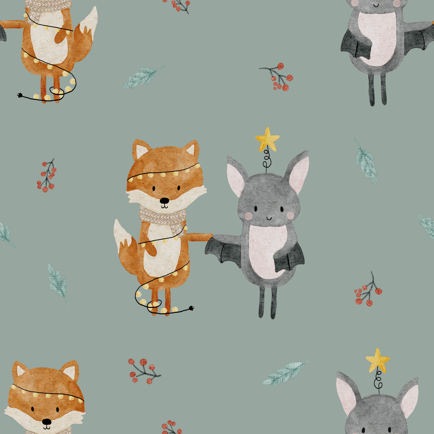 0.5m Lagerware Lichterfreunde mintblau KF 25-0002-1