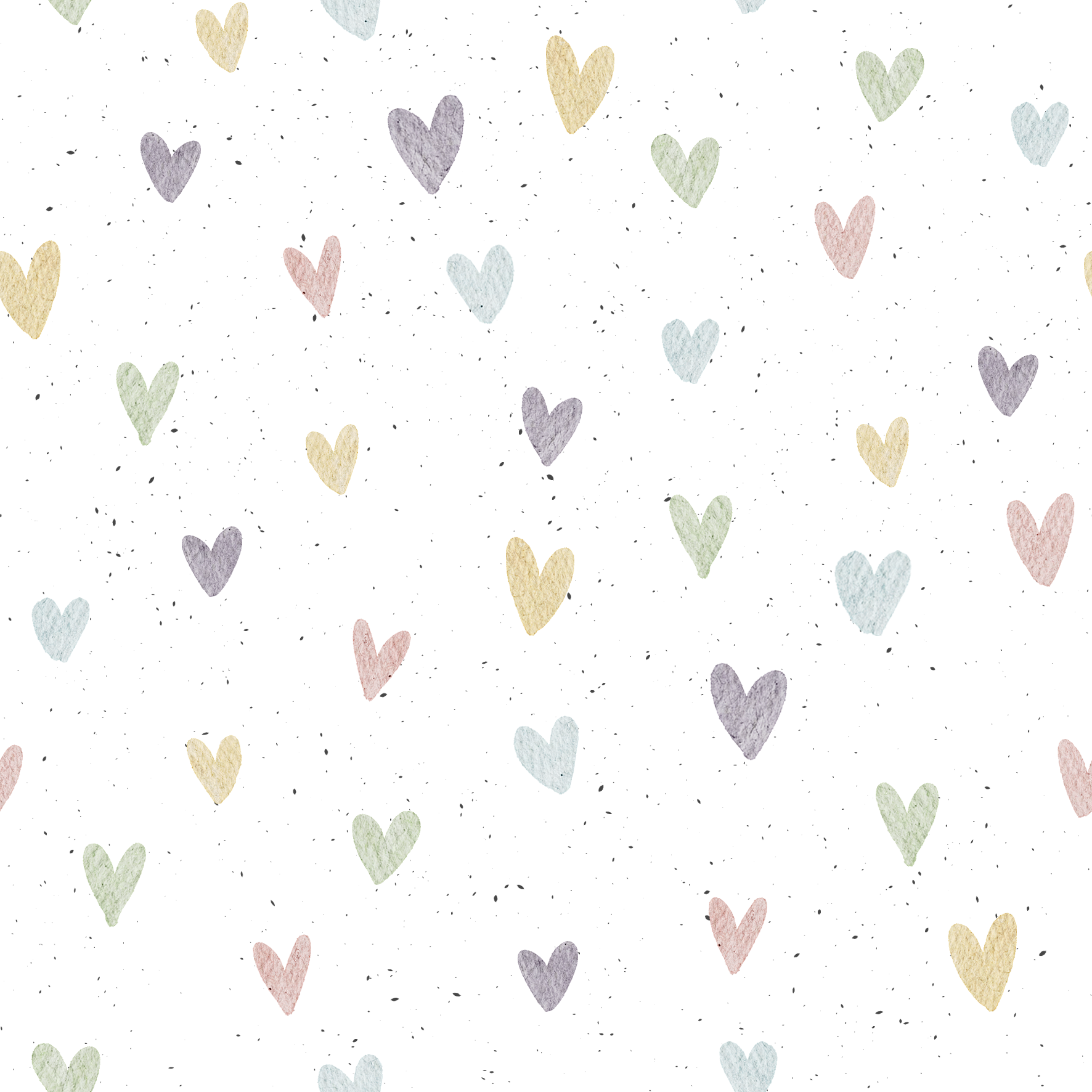 0.5m Lagerware Pastell Hearts Creme KF 26-0007