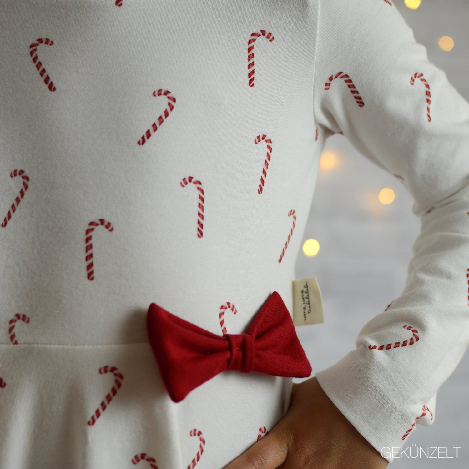 0.5m Lagerware Candy cane Weiss Lumelo and Ginger 24-0117