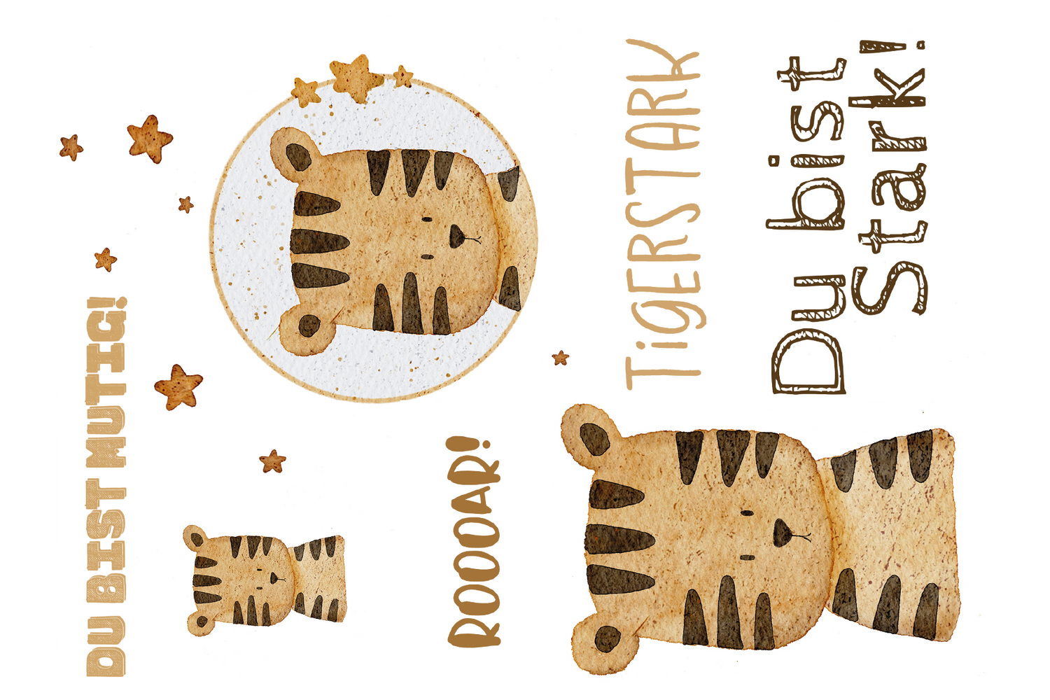 Bügelbild Tigerstark 100-0002