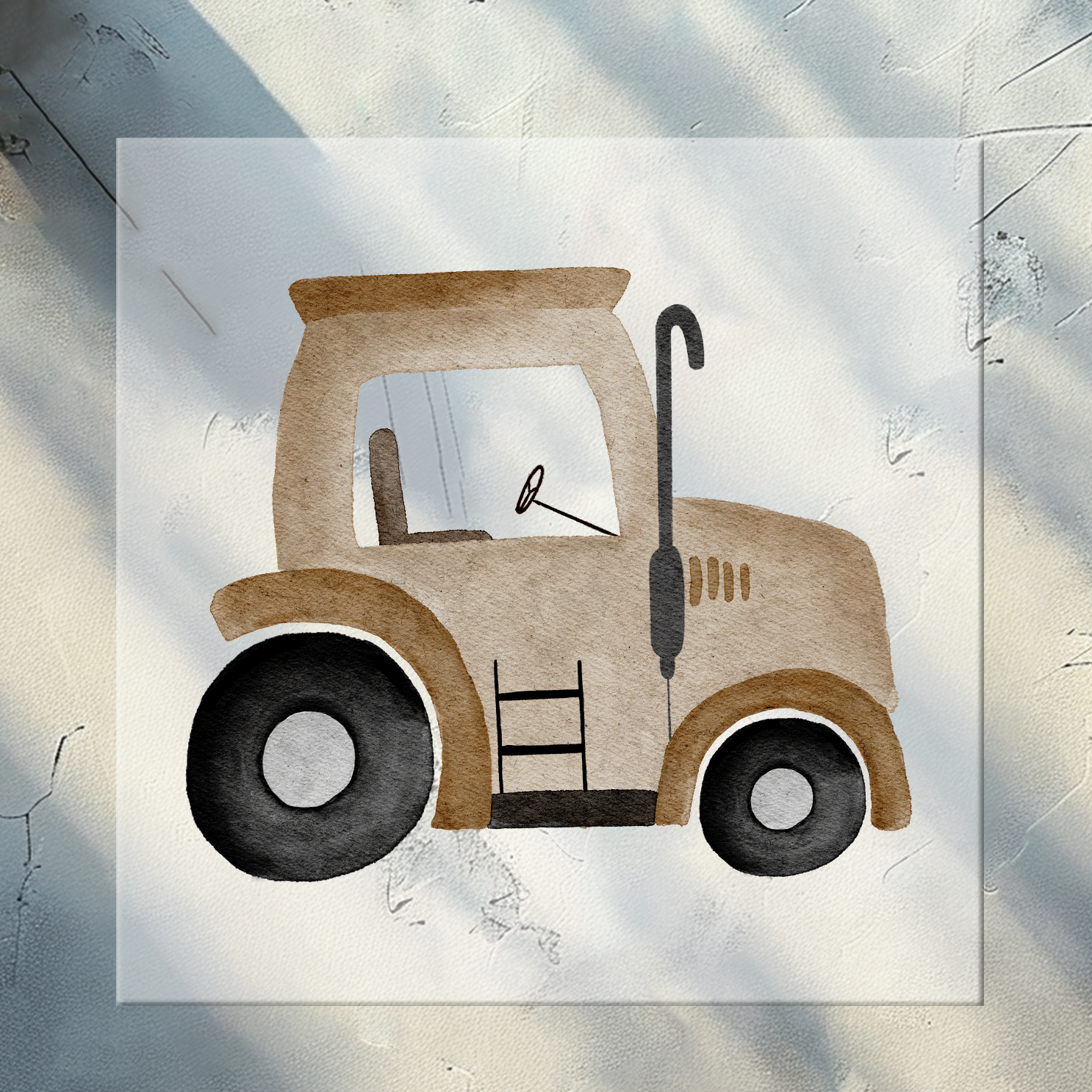 Bügelbild Traktorliebe KF 100-0018 8cm breit 11-1,3