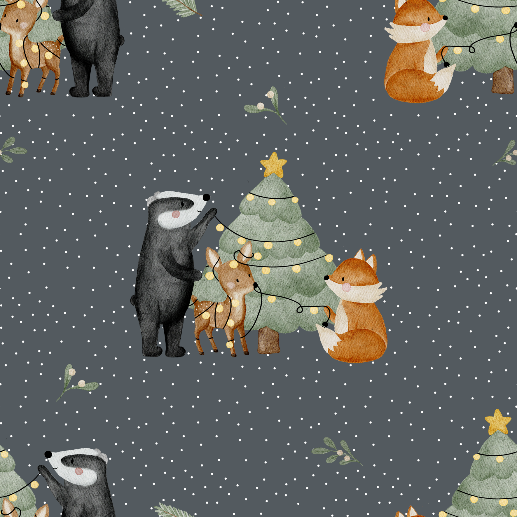 0.5m Lagerware Morgen kommt der Weihnachtsmann KF 25-0044