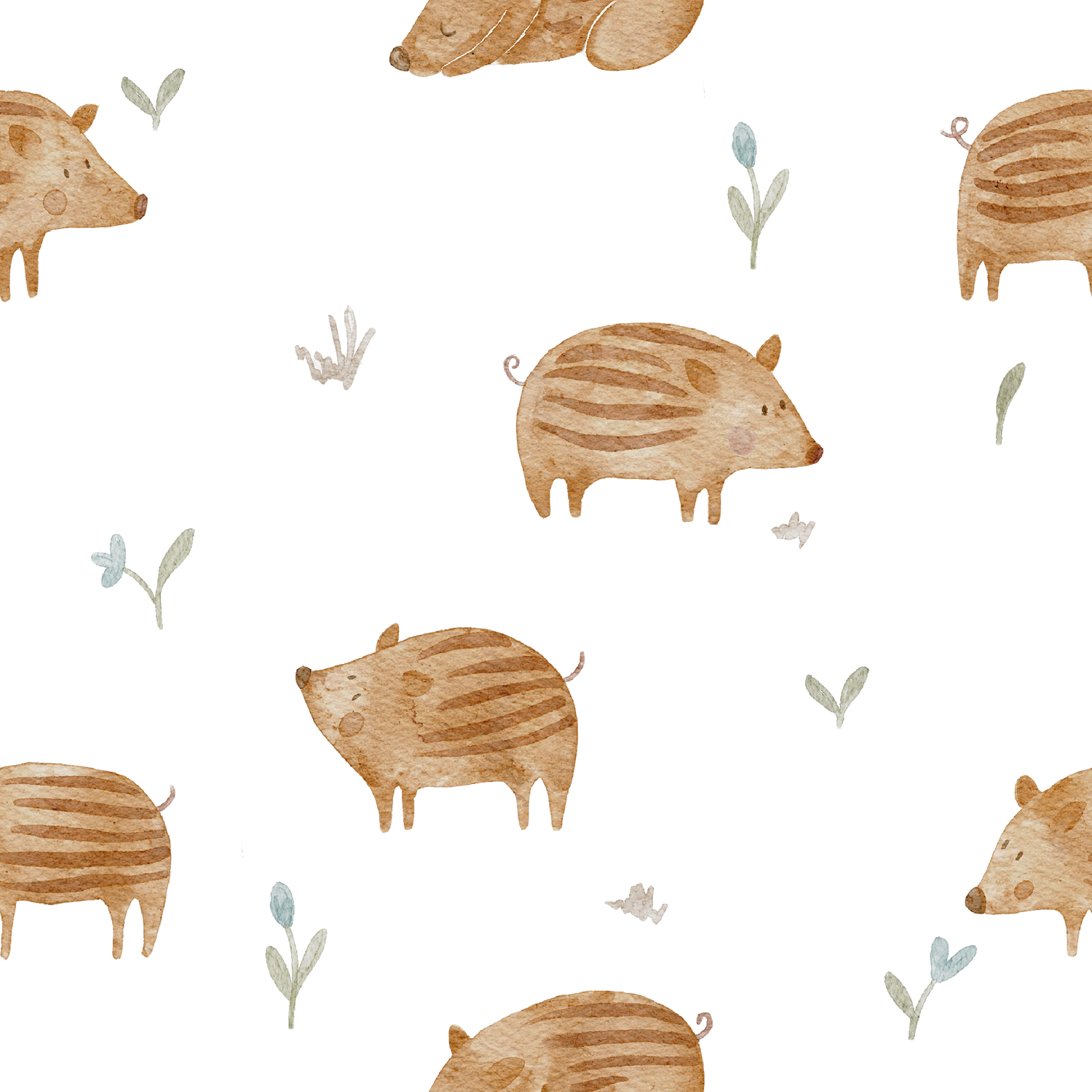 0.5m Lagerware Frischlingsliebe wenig Blumen Hejhanni 21-0023