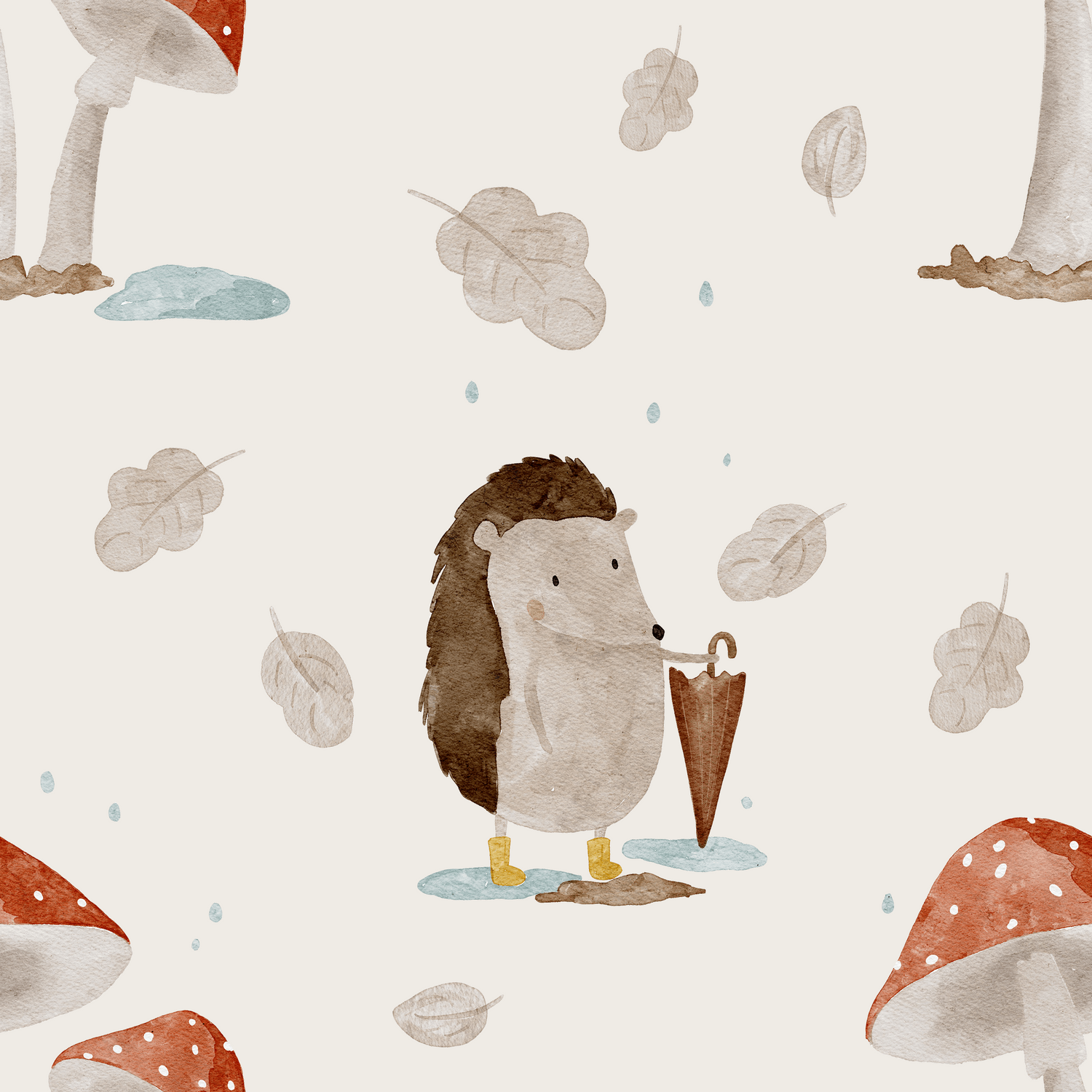 0.5m Lagerware Terry Pfützenhüpfer creme hejhanni 21-0105-1