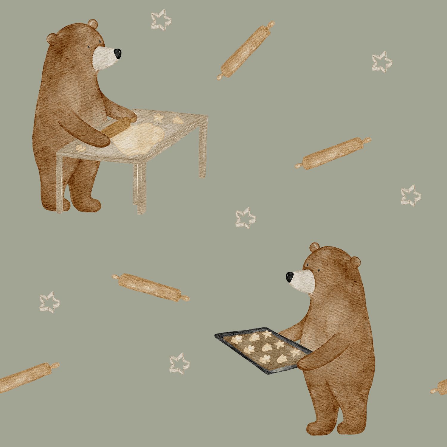 0.5m Lagerware In der Weihnachtsbärckerei Hejhanni 21-0140