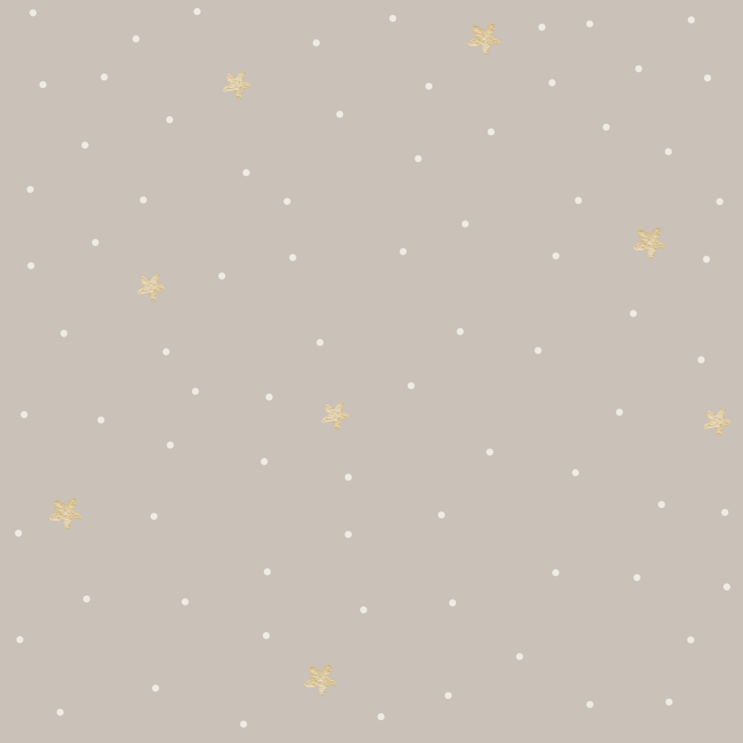 0.5m Lagerware Dots beige mit Sternen 21-0213