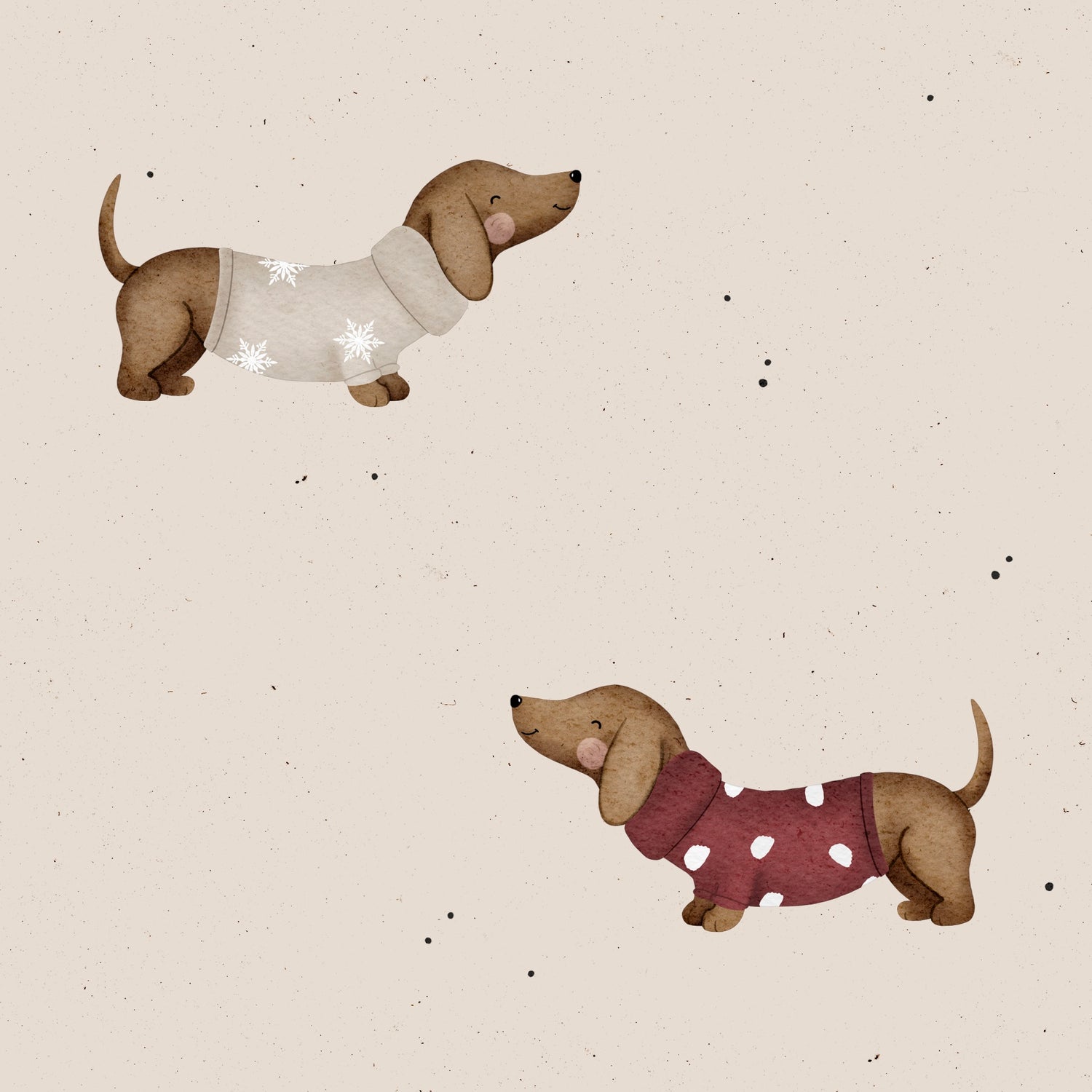 0.5m Lagerware Dietmar Dackel feiert Weihnachten 23-0171