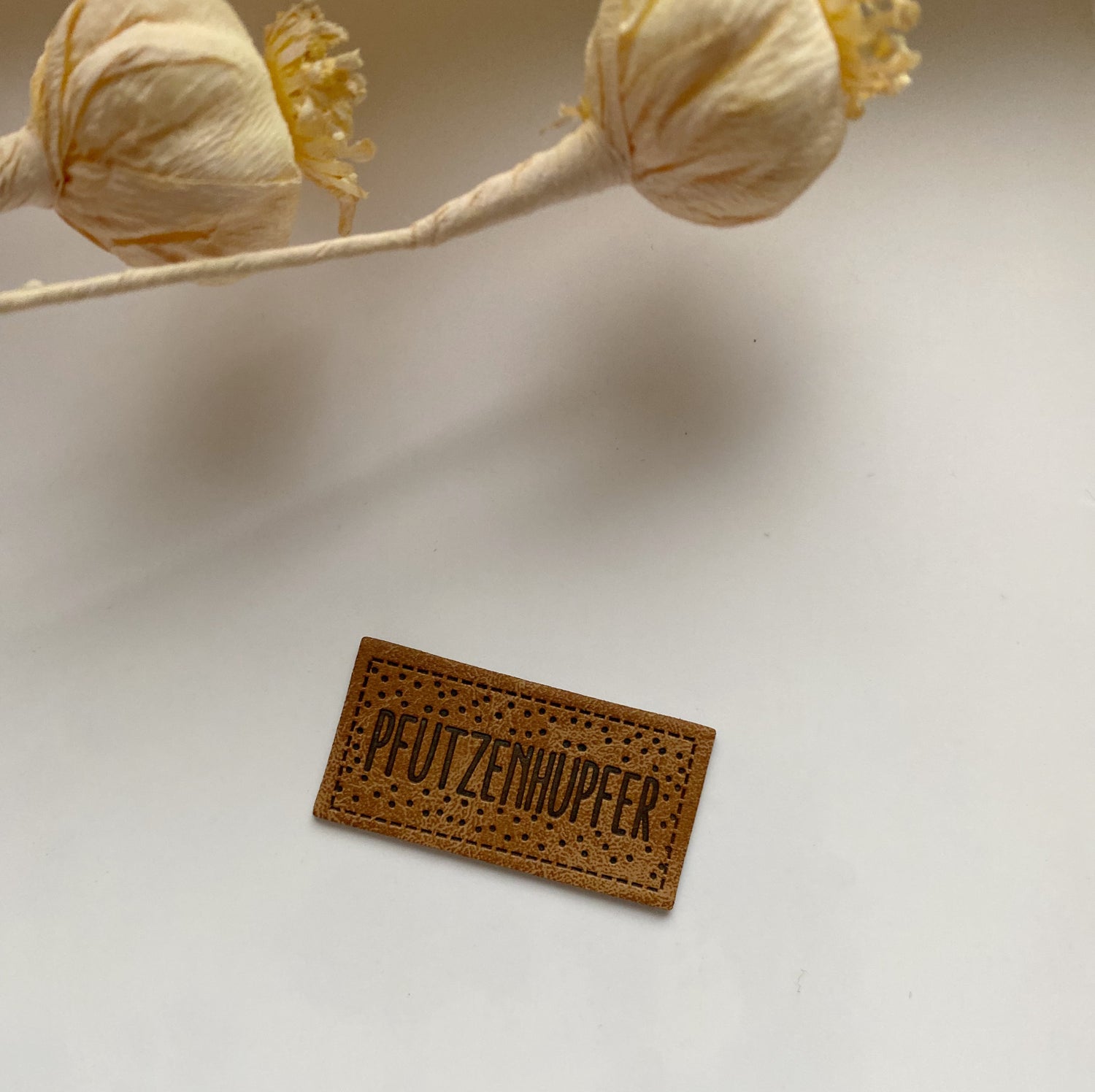 1 Kunstlederlabel Pfützenhüpfer 2010-0065 dicker 14-8.3