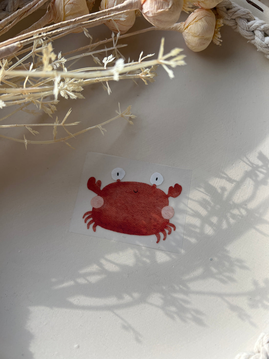 Bügelbild Kleine Krabbe KF 100-0023 6cm breit ohne Blasen 10-2.2