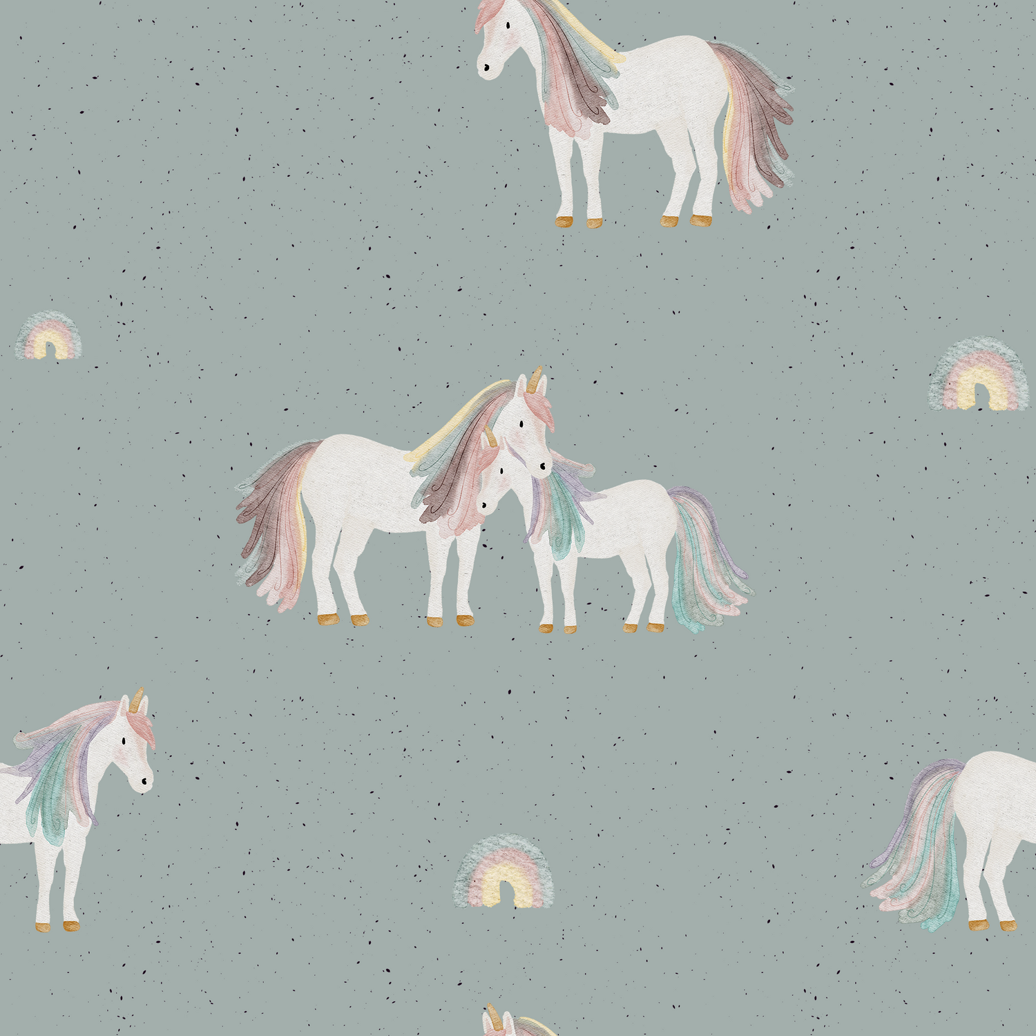 0.5m Lagerware Regenbogenmähne mint KF 24-0055-1