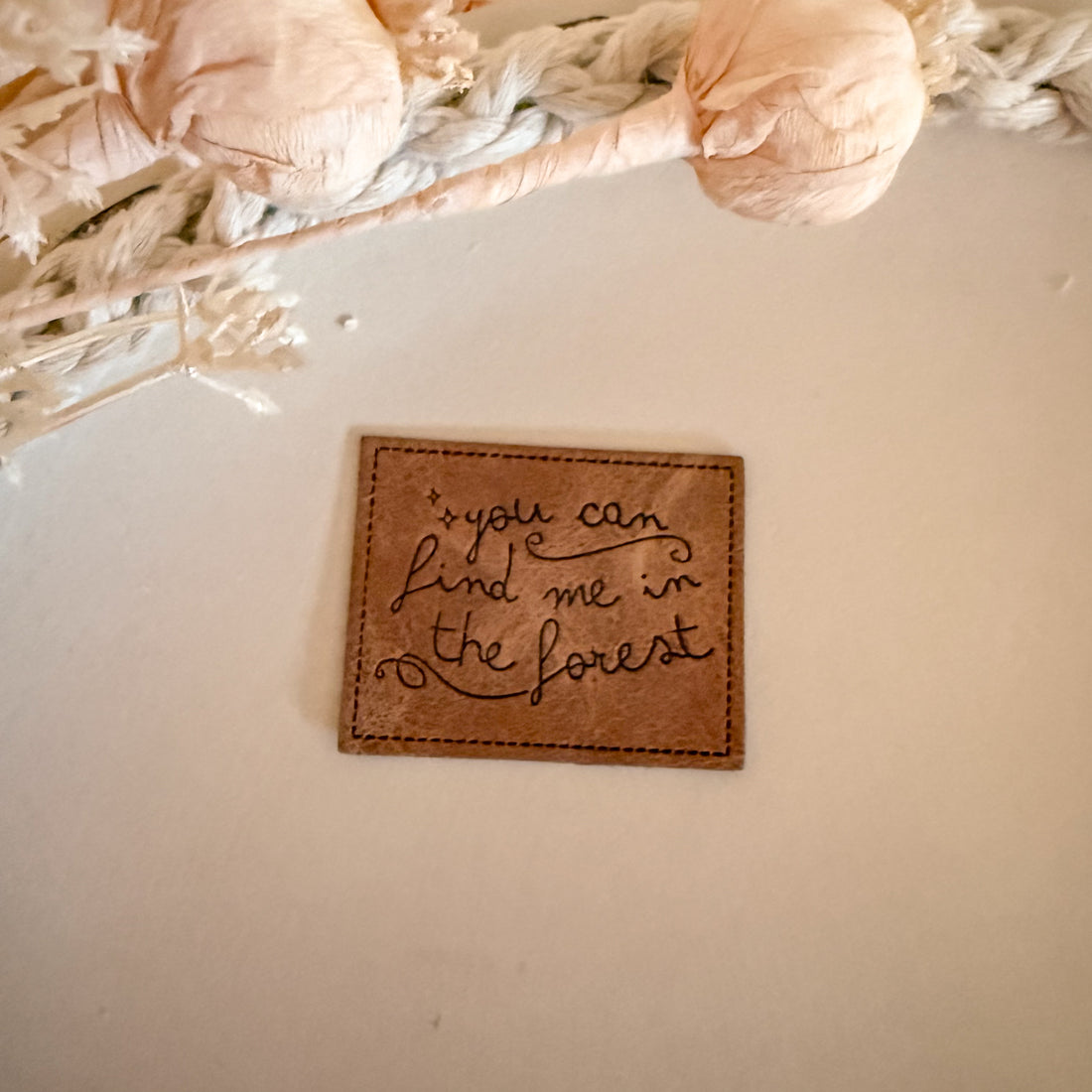 1 Kunstlederlabel you can find me in the forest 2010-0057 8-1.1