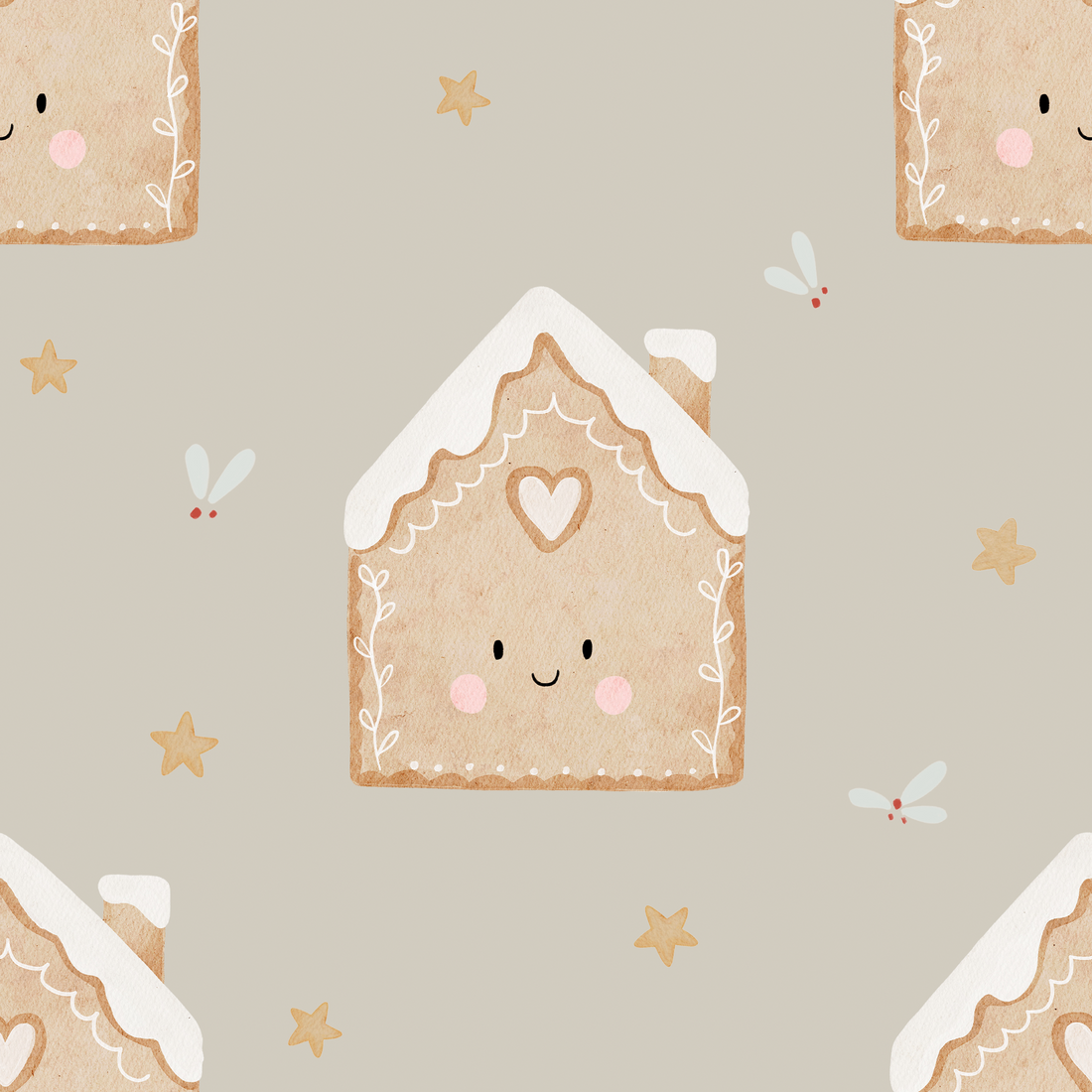 0.5m Lagerware Knusper Knusper Knäuschen sand Hejhanni 25-0004-1