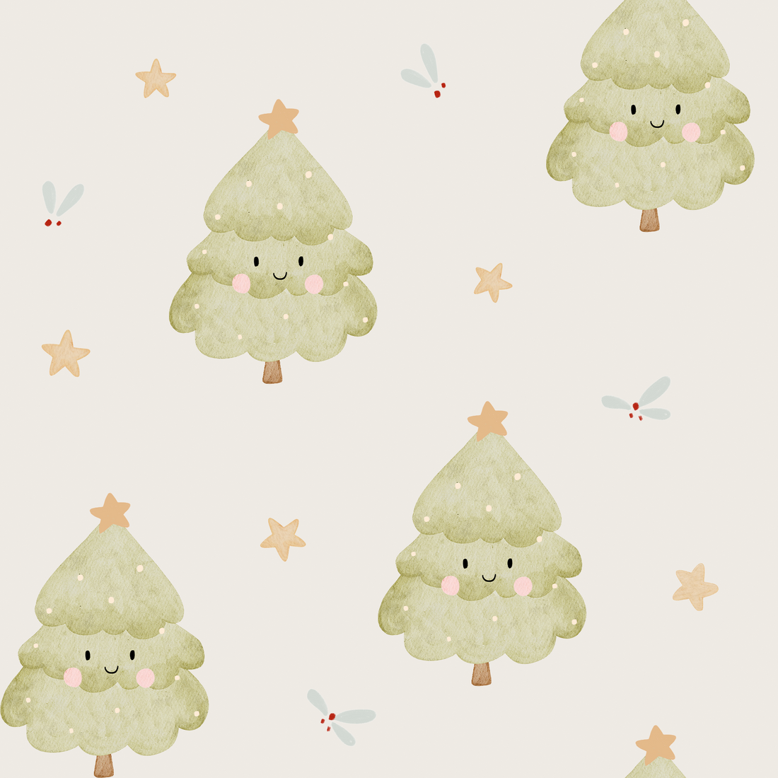 0.5m Lagerware Oh Tannenbaum ecru Hejhanni 25-0007