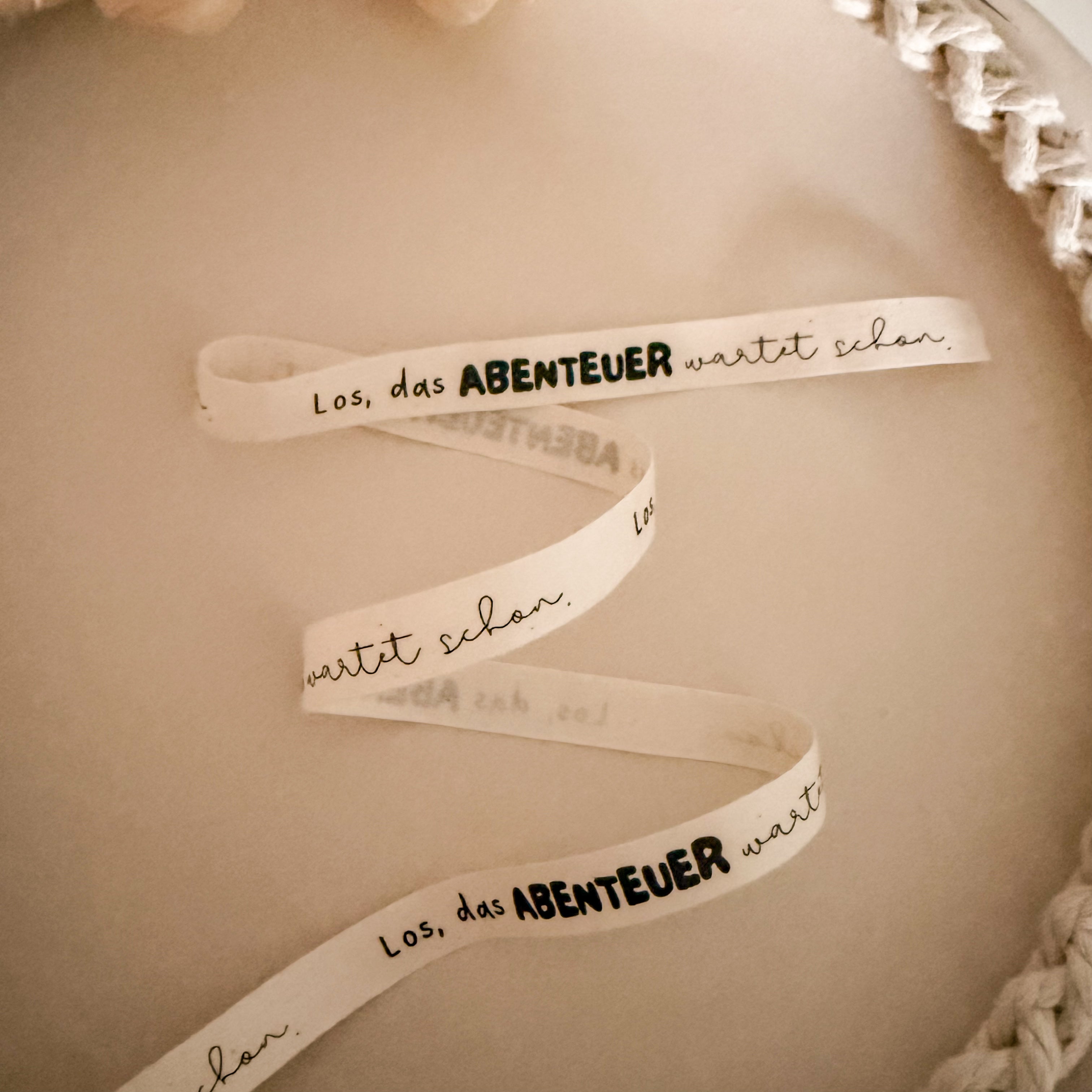 1m Baumwollkordel Los, das ABENTEUER wartet schon. 1800-0013