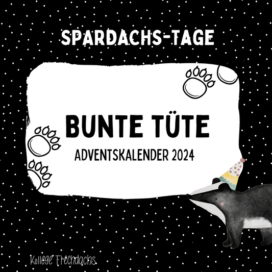 Spar-Dachs Bunte Tüte Adventskalender 24