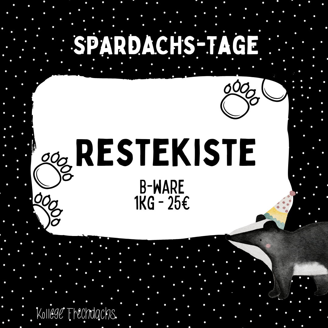 Spar-Dachs Restekiste B-Ware 1kg EP+UNIS