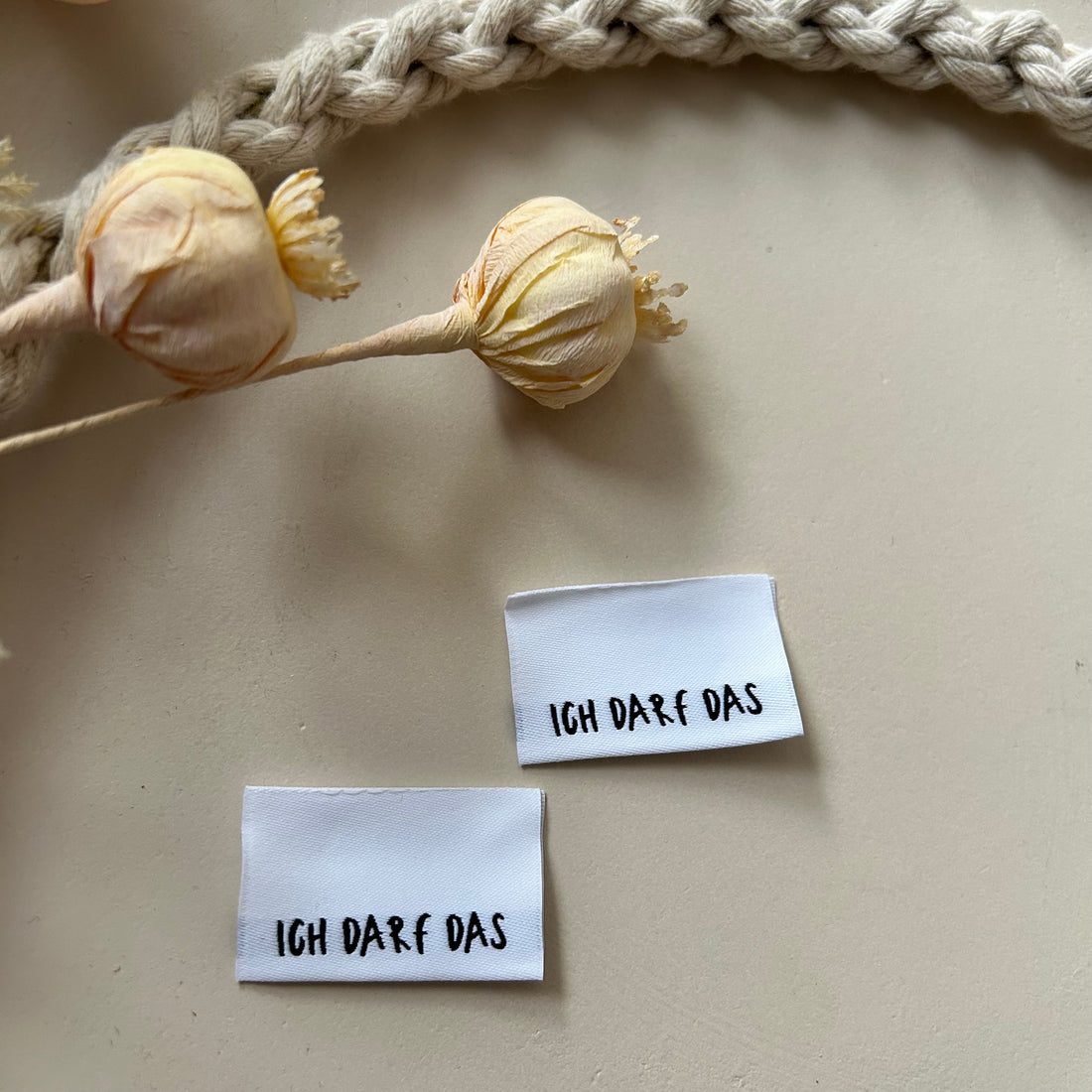 1 Set (5 Stück) Weblabel Ich darf das 1500-0031 18-2.1-2.4