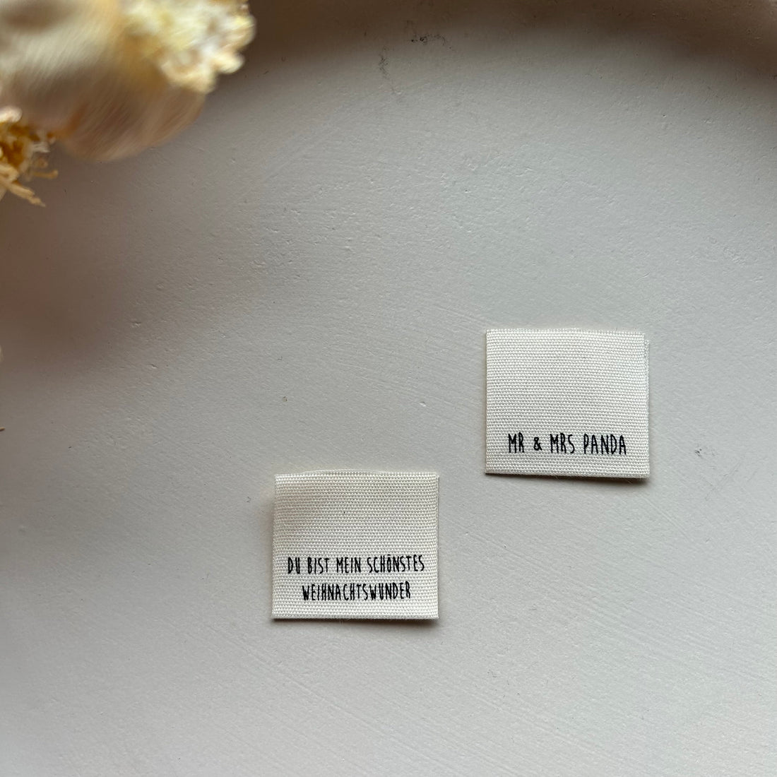 1 Set (5 Stück) Baumwolllabel Du bist mein schönstes Weihnachtswunder Mr. &amp; Mrs Panda 1600-0022