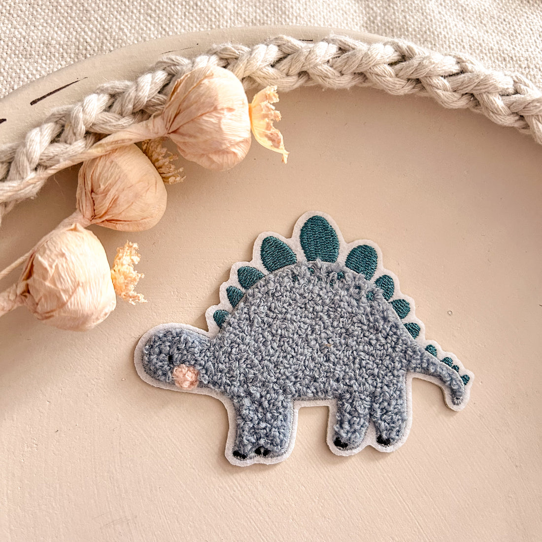 Chenillepatch Dinotastisch Hejhanni Breite 10 cm (zum Aufbügeln) 3100-0030 30-3