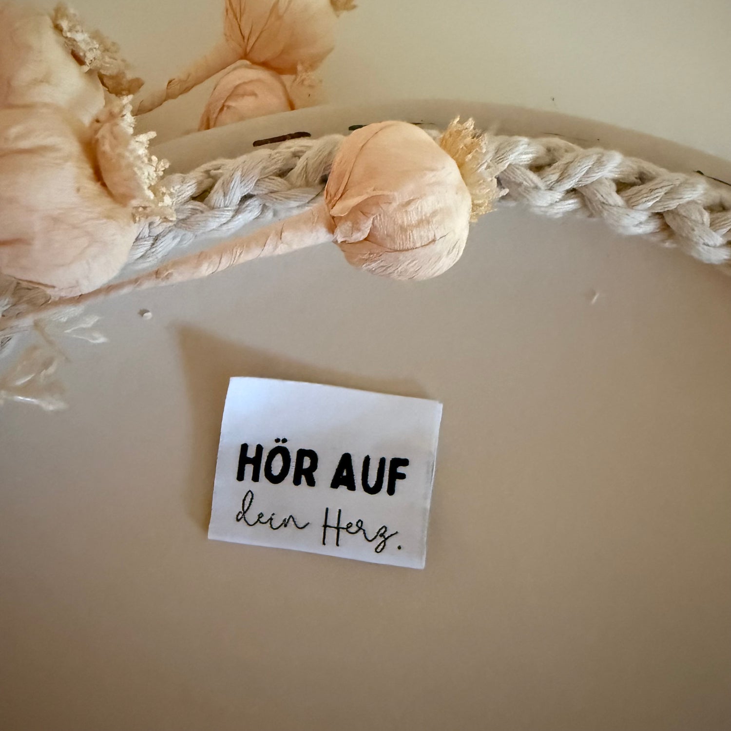1 Set (5 Stück) Weblabel Hör auf dein Herz. 1500-0039