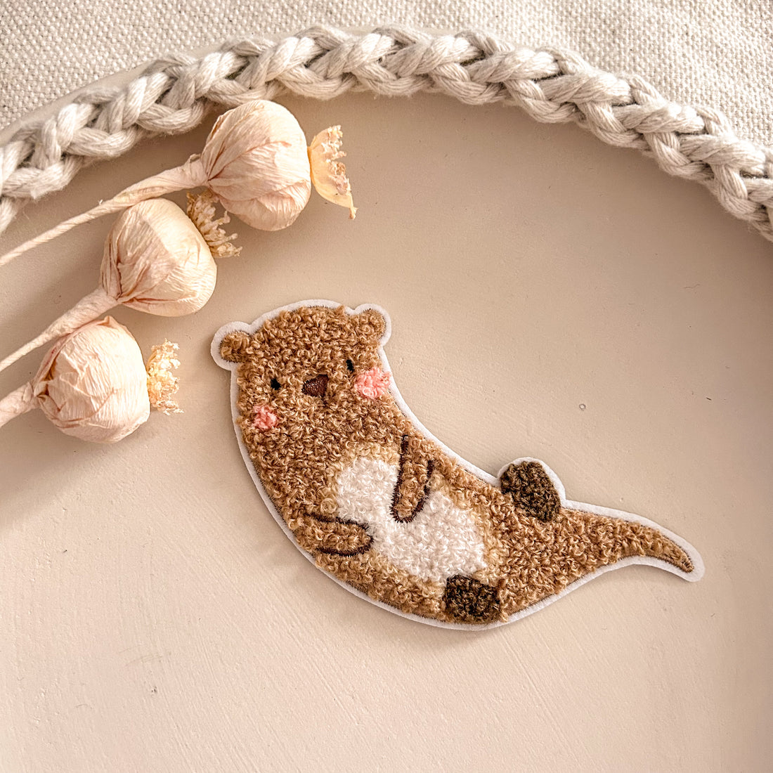 Chenillepatch Otter Hejhanni Breite 12,5cm (zum Aufbügeln) 3100-0036