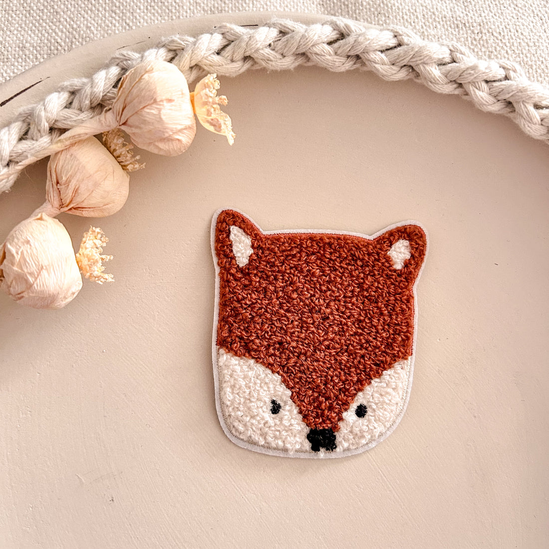 Chenillepatch Fuchskopf Michelkids Höhe 7cm (zum Aufbügeln) 3100-0004 30-1