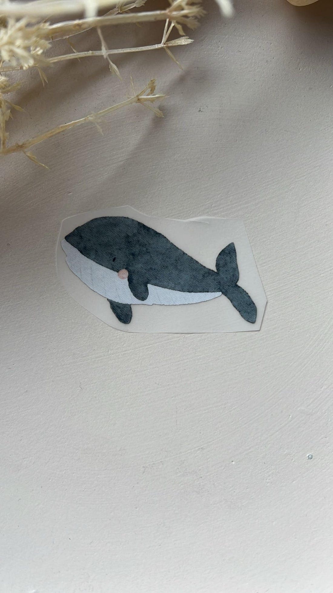 Bügelbild Wal dunkelblau KF 100-0056 7cm breit 4-3.3