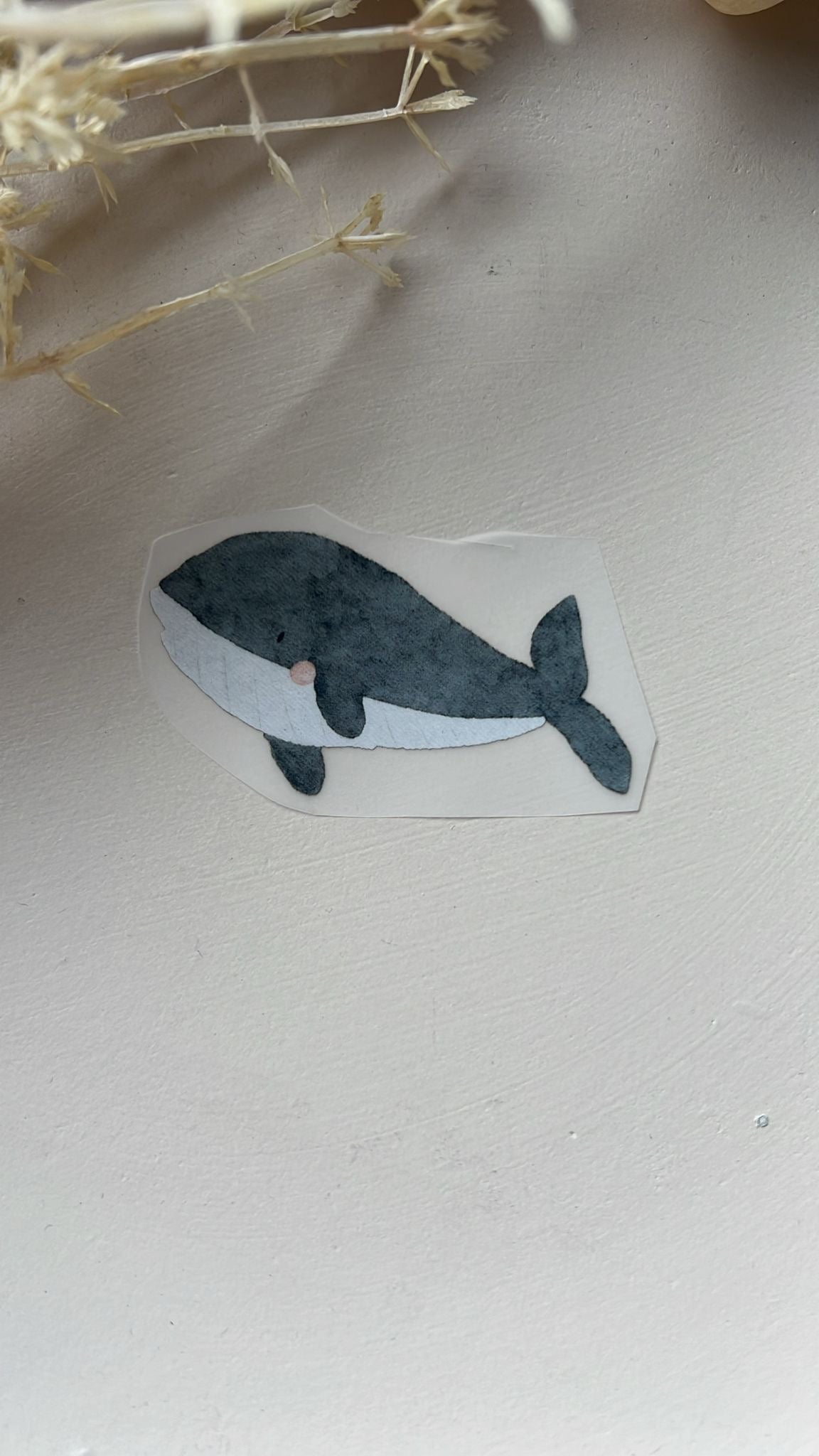 Bügelbild Wal dunkelblau KF 100-0056 7cm breit 4-3.3