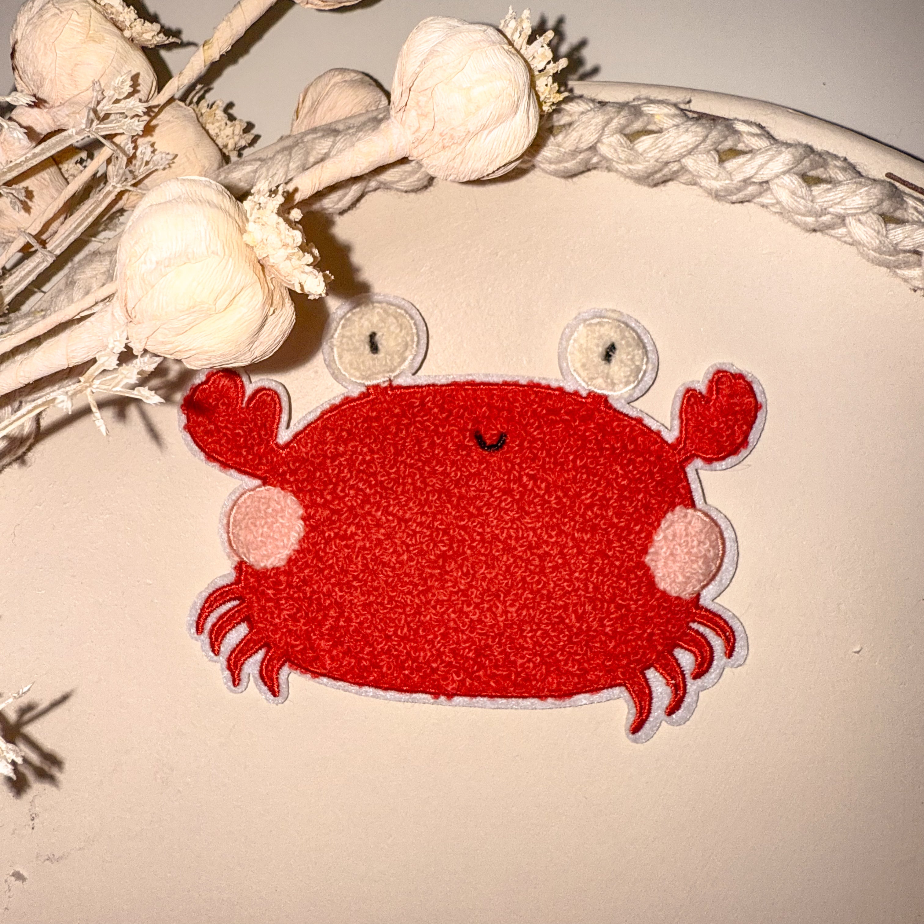 Chenillepatch Krebs KF Breite 12cm (zum Aufbügeln) 3100-0060